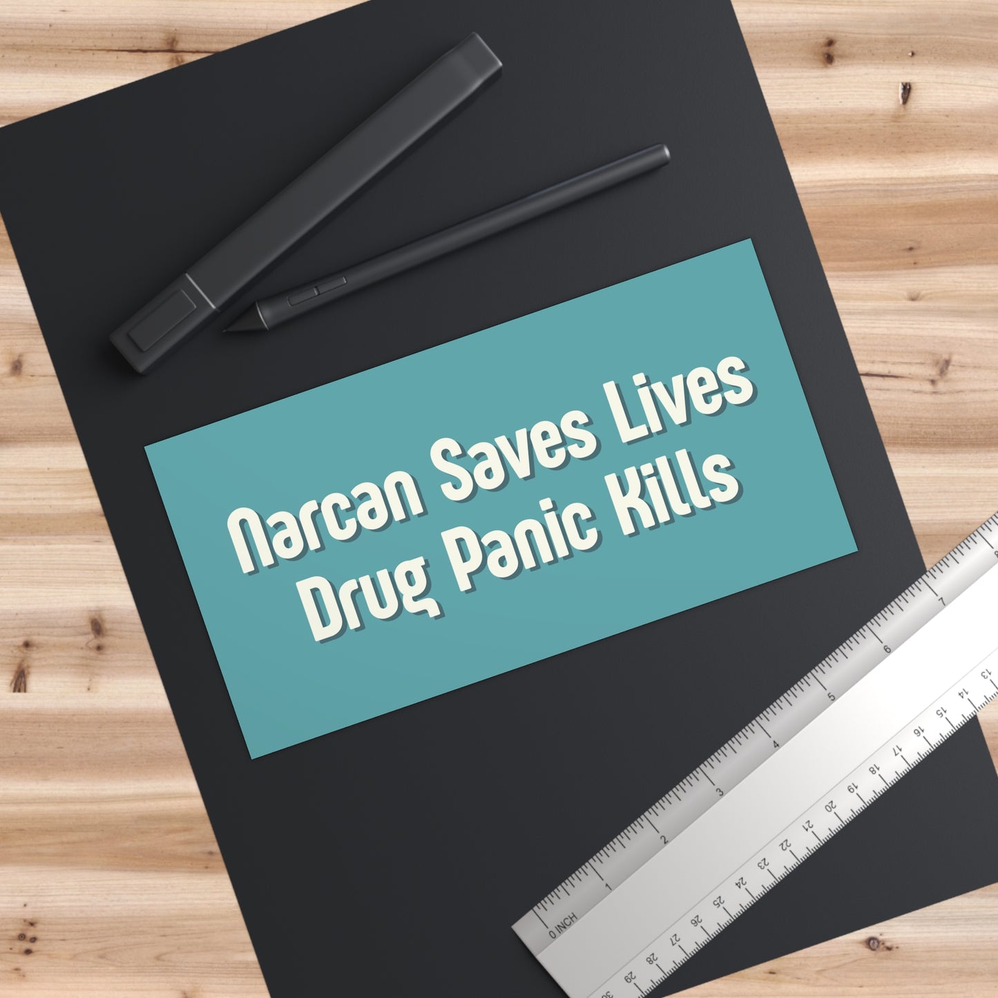 Narcan Saves Lives Bumper Sticker – “Drug Panic Kills” Awareness Decal