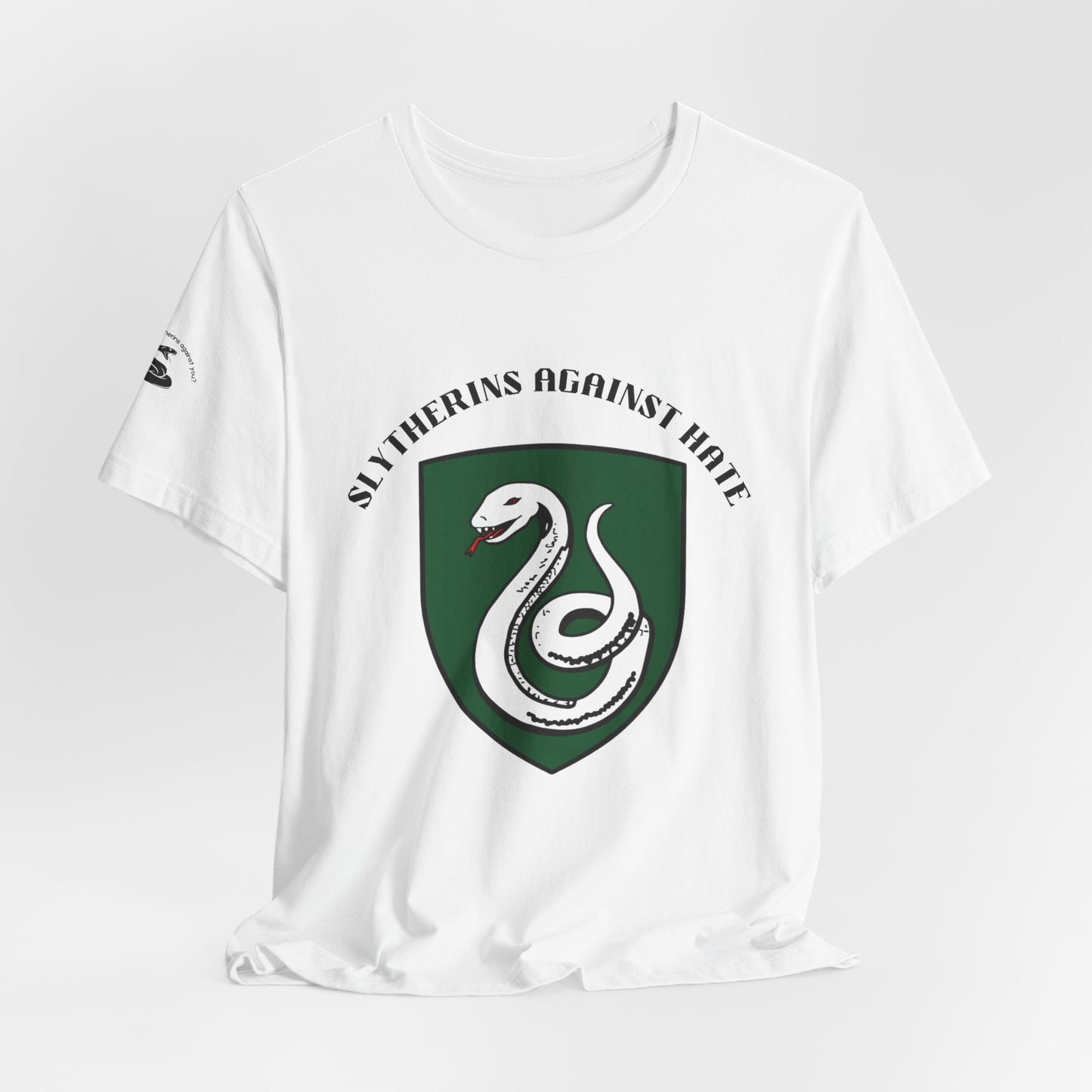Slytherins Against Hate T-Shirt — Anti-Hate Green Crest Tee