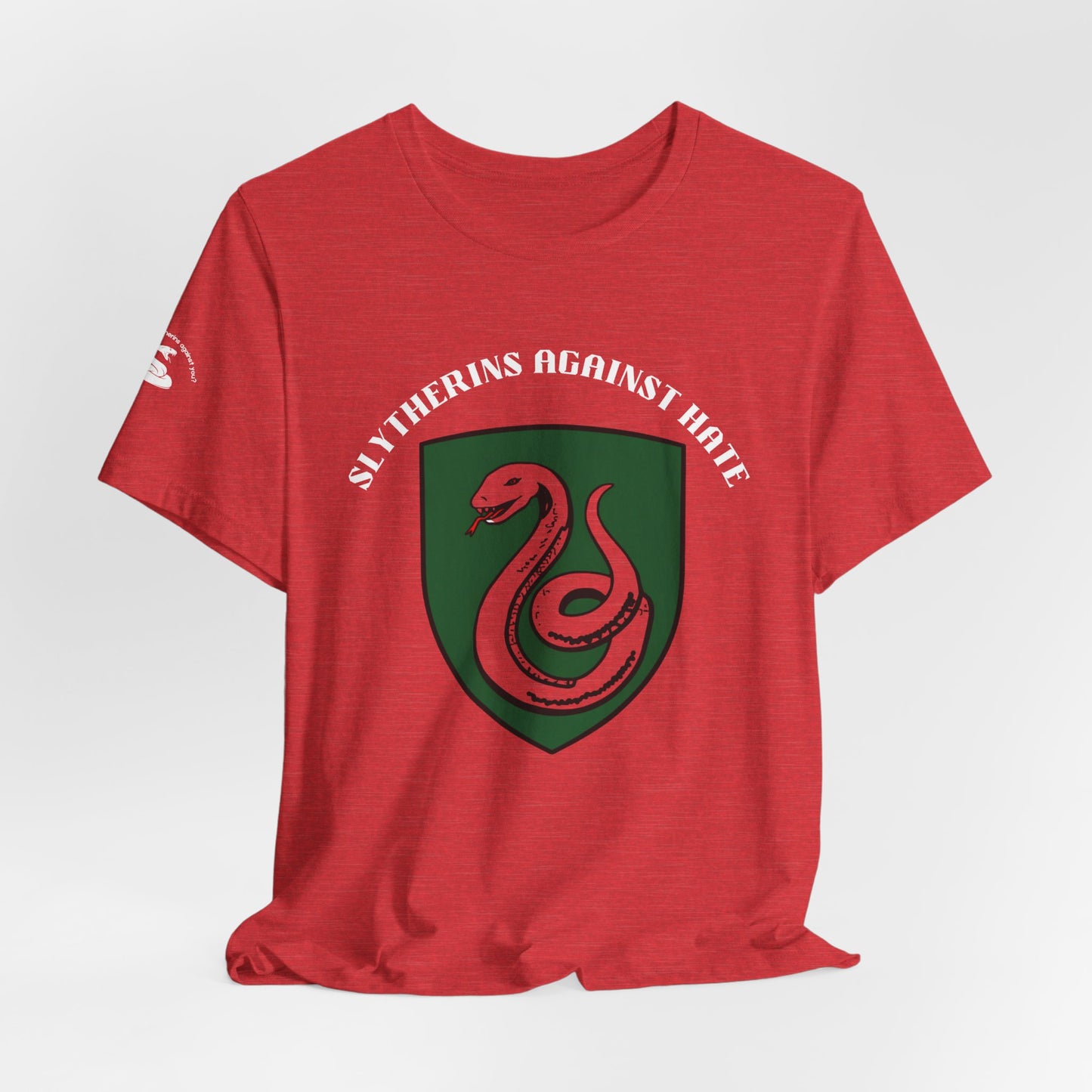 Slytherins Against Hate T-Shirt — Anti-Hate Green Crest Tee