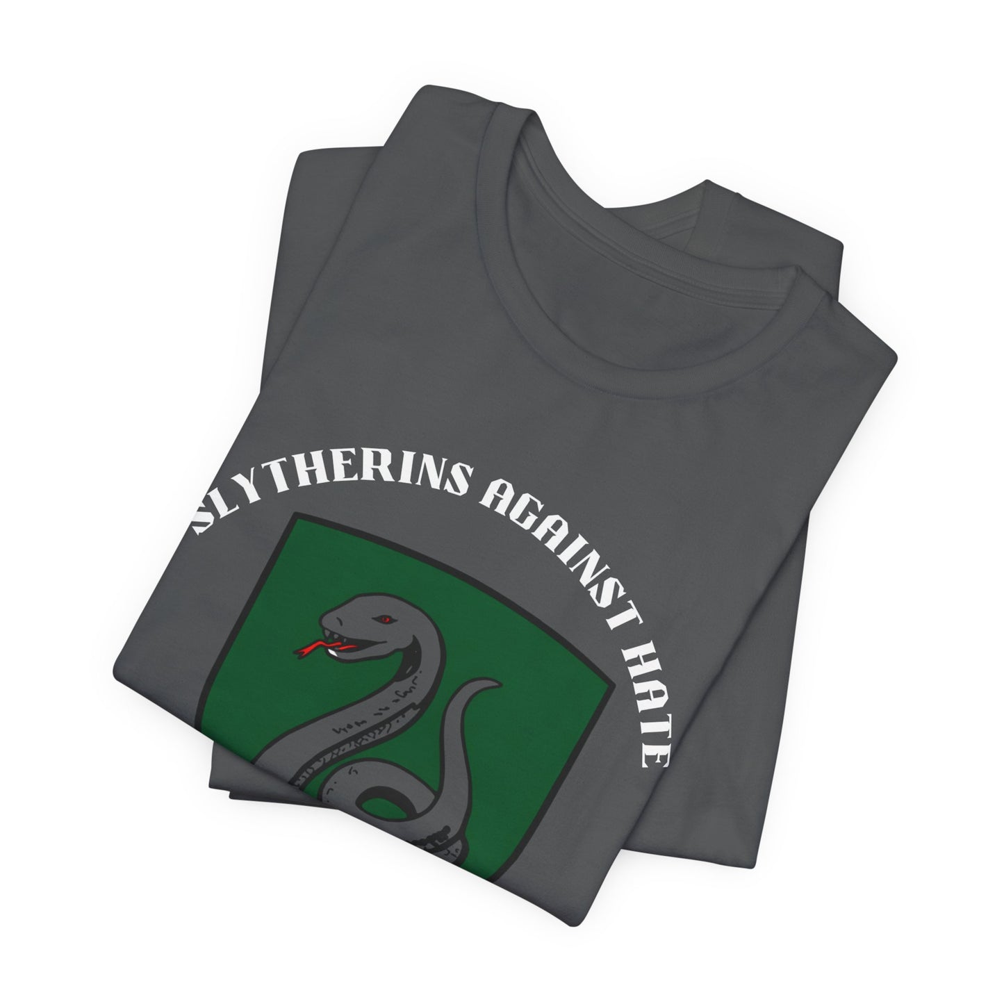 Slytherins Against Hate T-Shirt — Anti-Hate Green Crest Tee