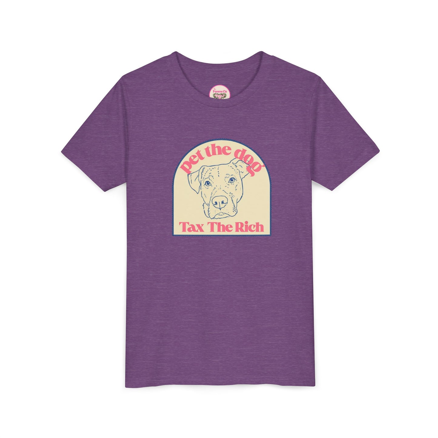 Youth Tee — 'Pet the Dog, Tax the Rich'