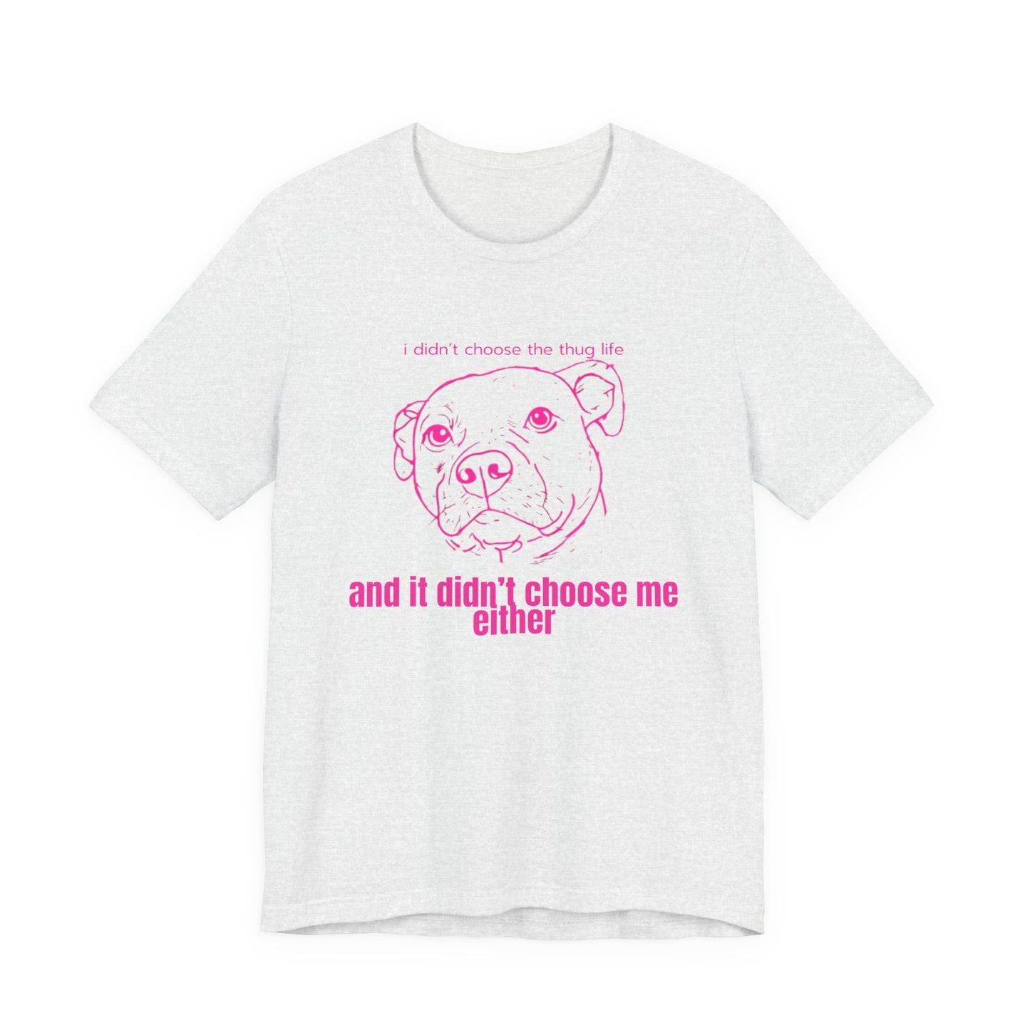 Bernie the Staffy "not a thug" tee