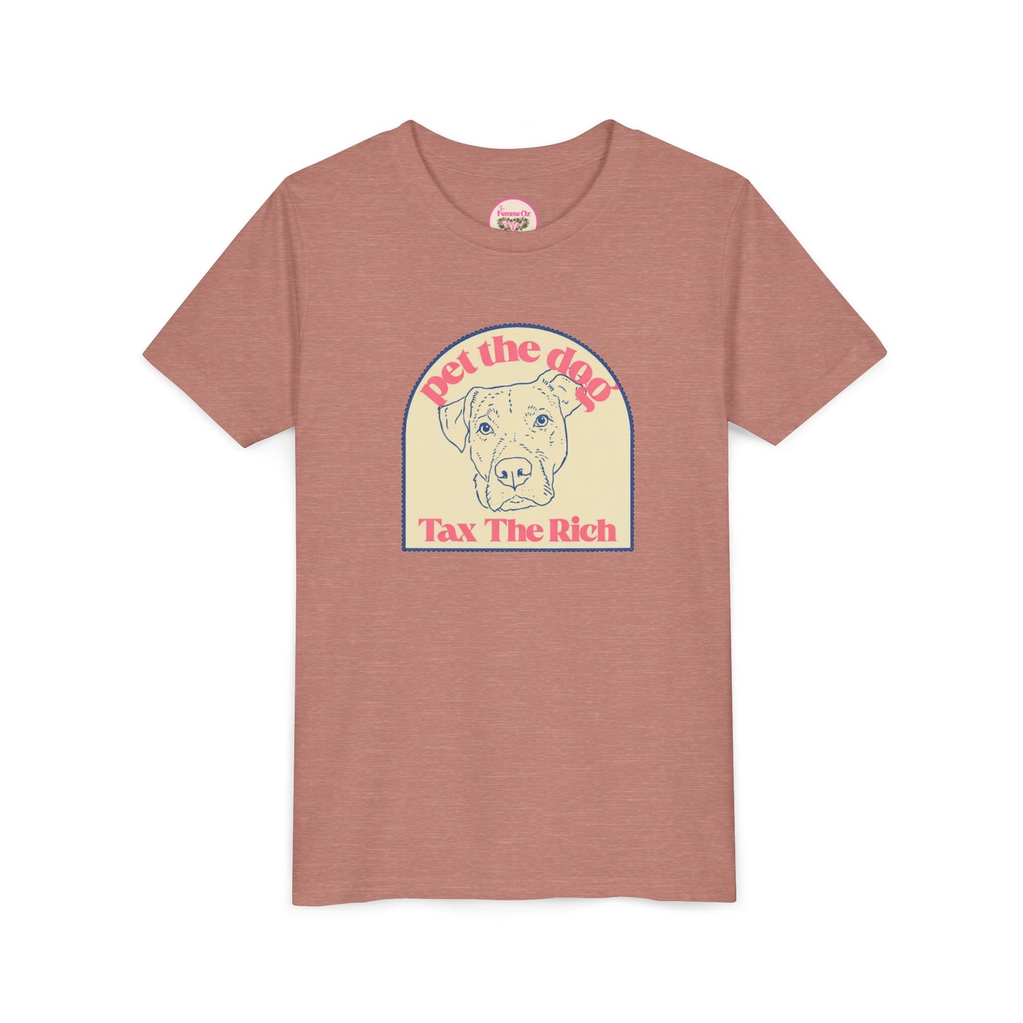 Youth Tee — 'Pet the Dog, Tax the Rich'