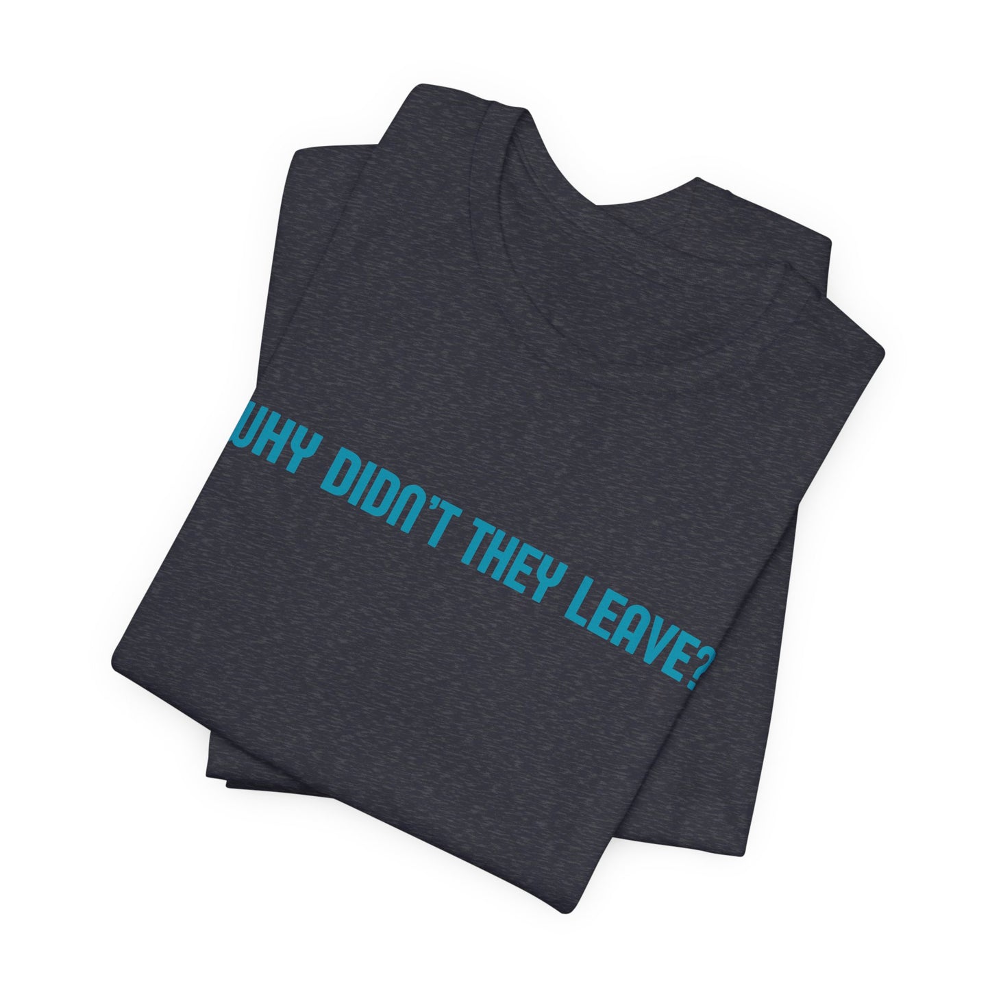 Domestic Violence Awareness Tee — "Why Didn't They Leave" Support Shirt