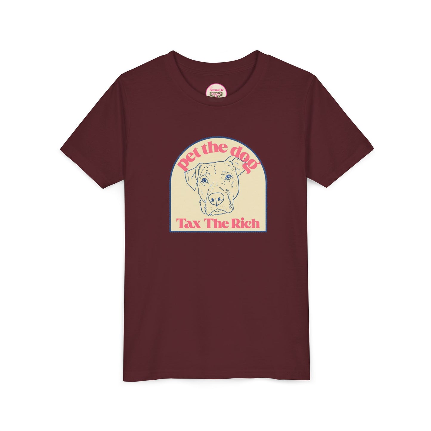 Youth Tee — 'Pet the Dog, Tax the Rich'