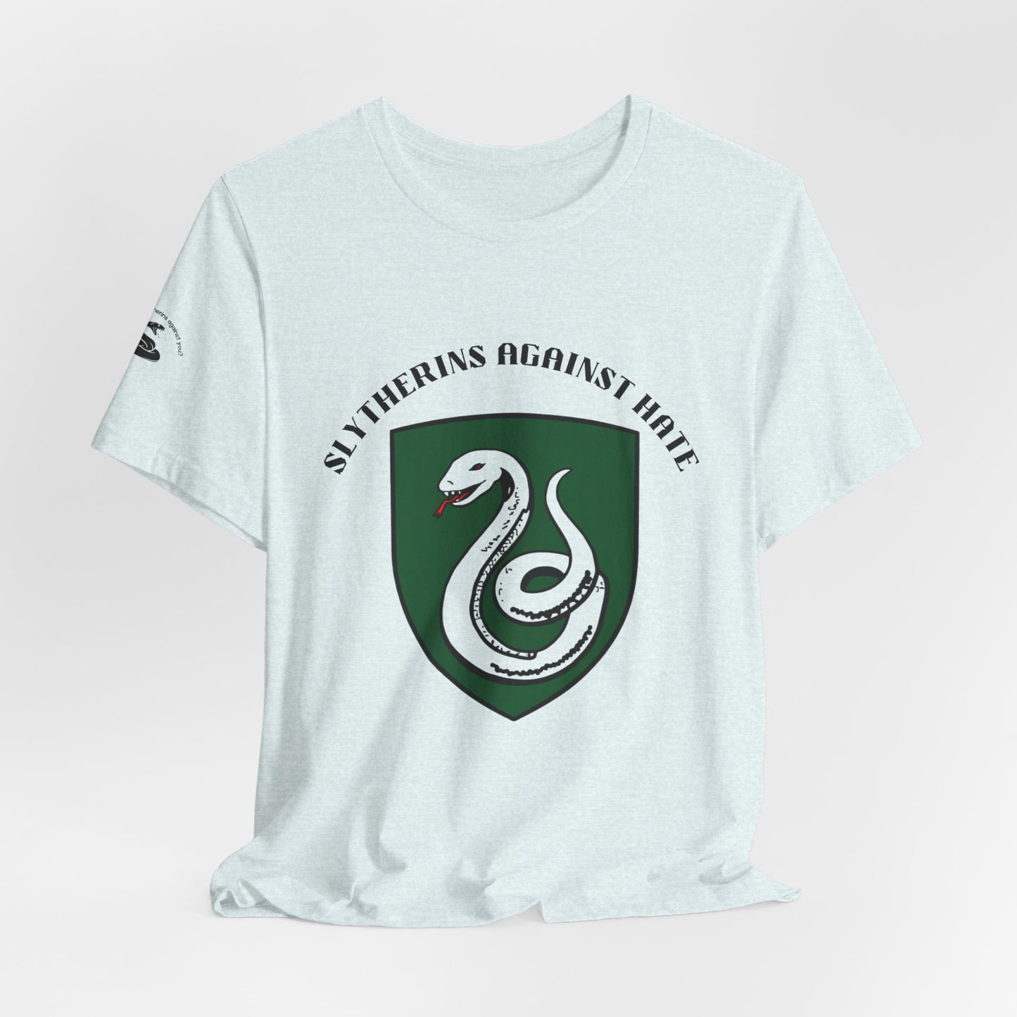 Slytherins Against Hate T-Shirt — Anti-Hate Green Crest Tee