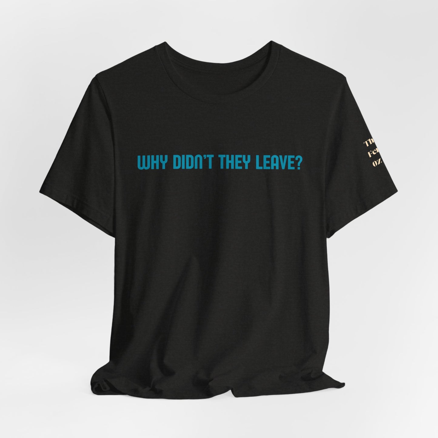 Domestic Violence Awareness Tee — "Why Didn't They Leave" Support Shirt