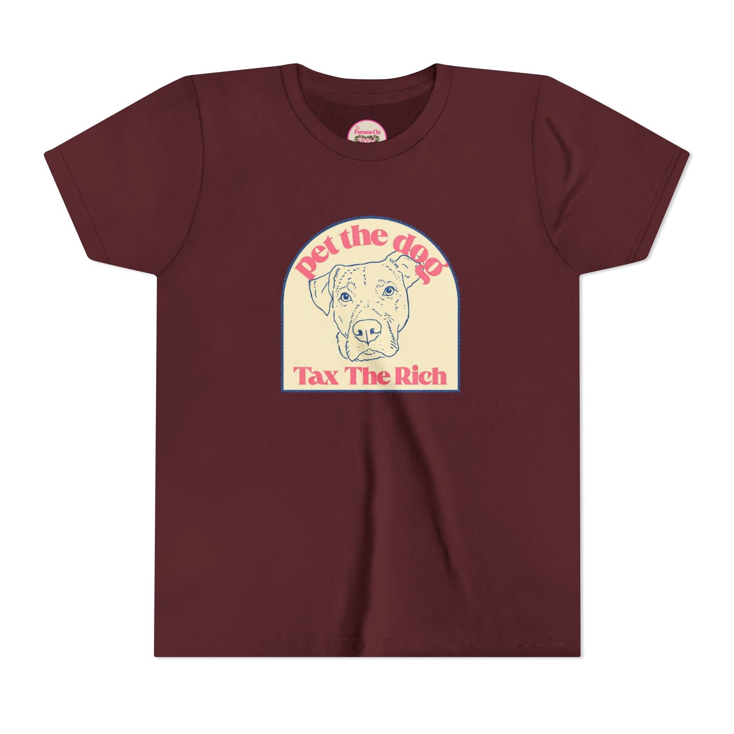 Youth Tee — 'Pet the Dog, Tax the Rich'