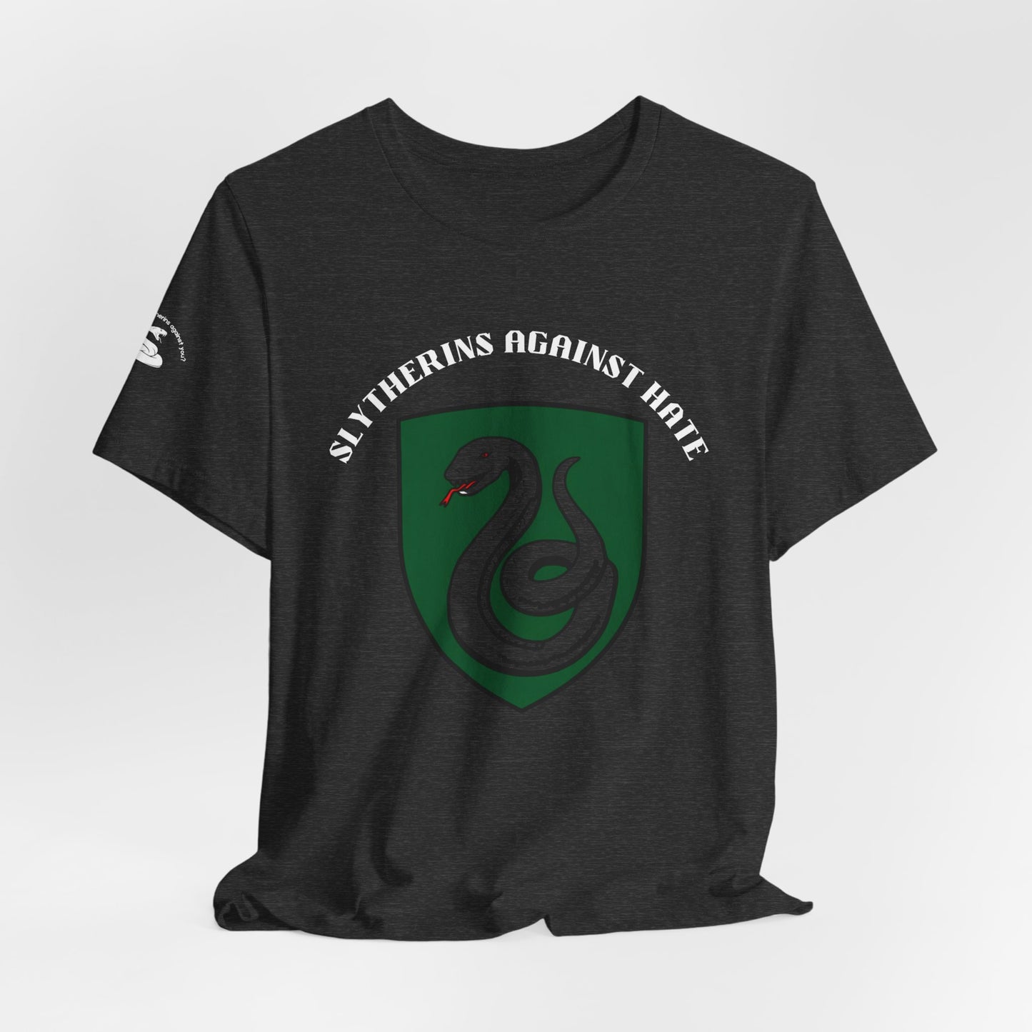 Slytherins Against Hate T-Shirt — Anti-Hate Green Crest Tee