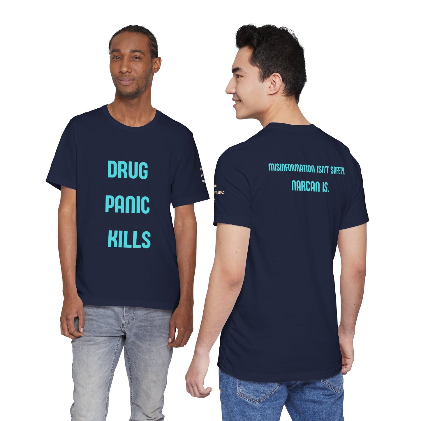 Narcan Awareness Tee — "Drug Panic Kills" Good Samaritan Narcan Shirt