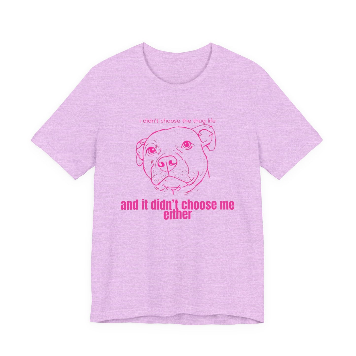 Bernie the Staffy "not a thug" tee