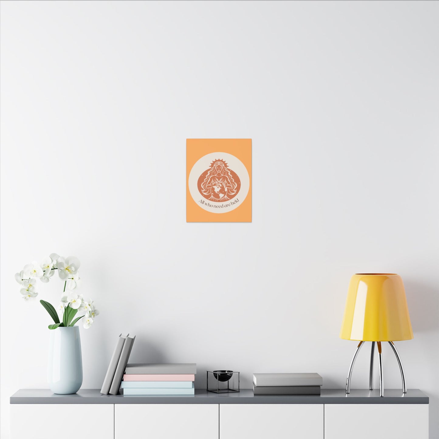 Earth Goddess Wall Canvas — 'All we have is what we hold' Decorative Matte Art