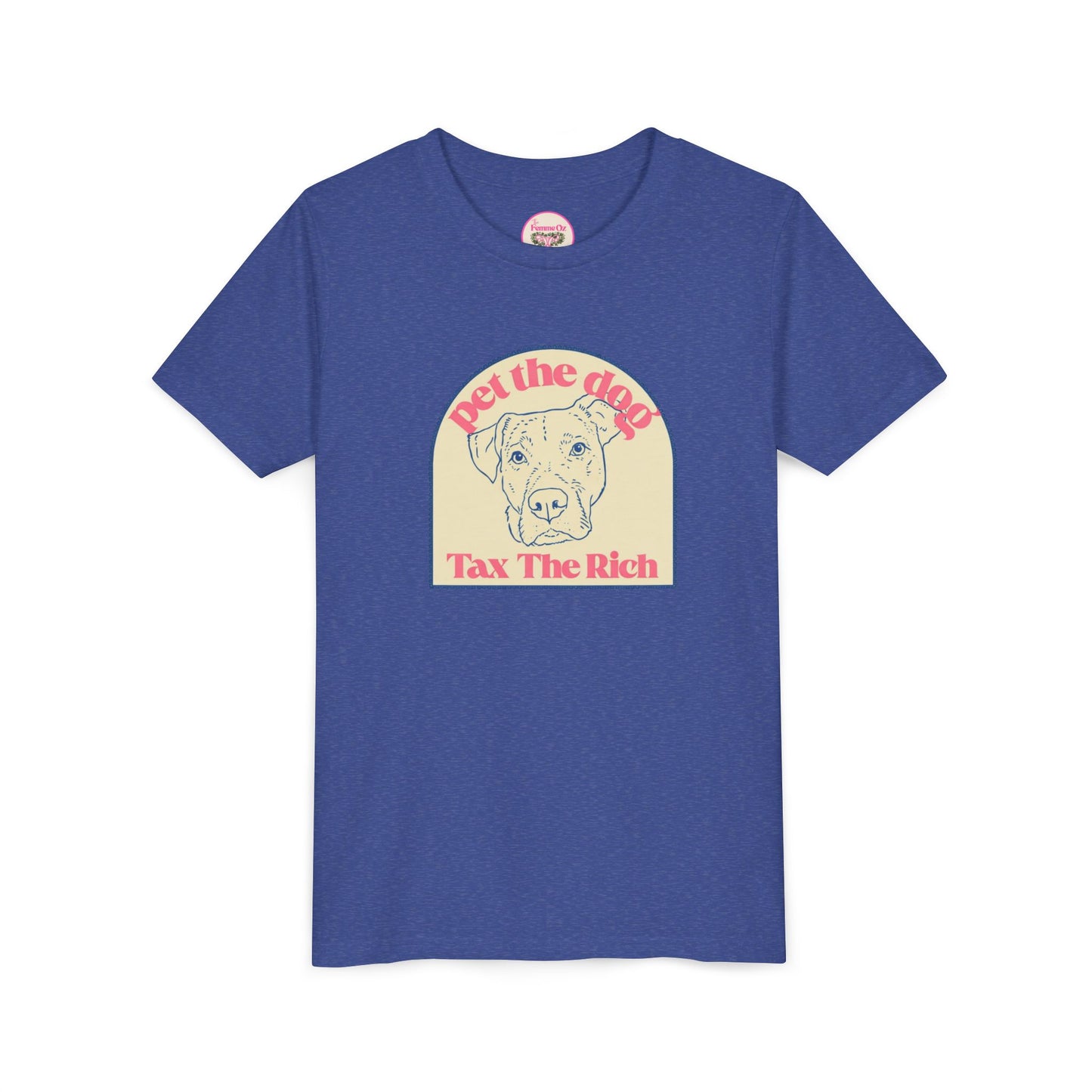 Youth Tee — 'Pet the Dog, Tax the Rich'