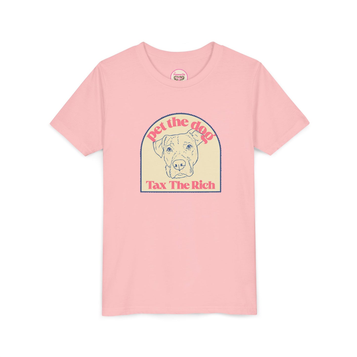 Youth Tee — 'Pet the Dog, Tax the Rich'