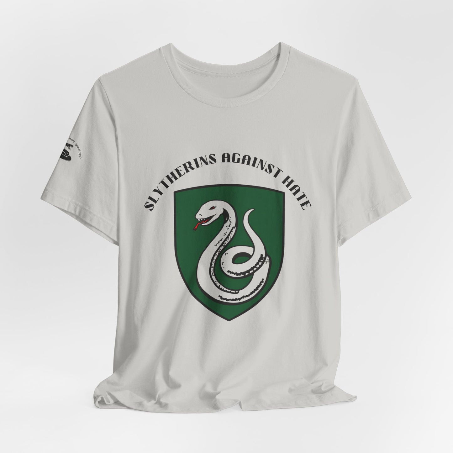 Slytherins Against Hate T-Shirt — Anti-Hate Green Crest Tee
