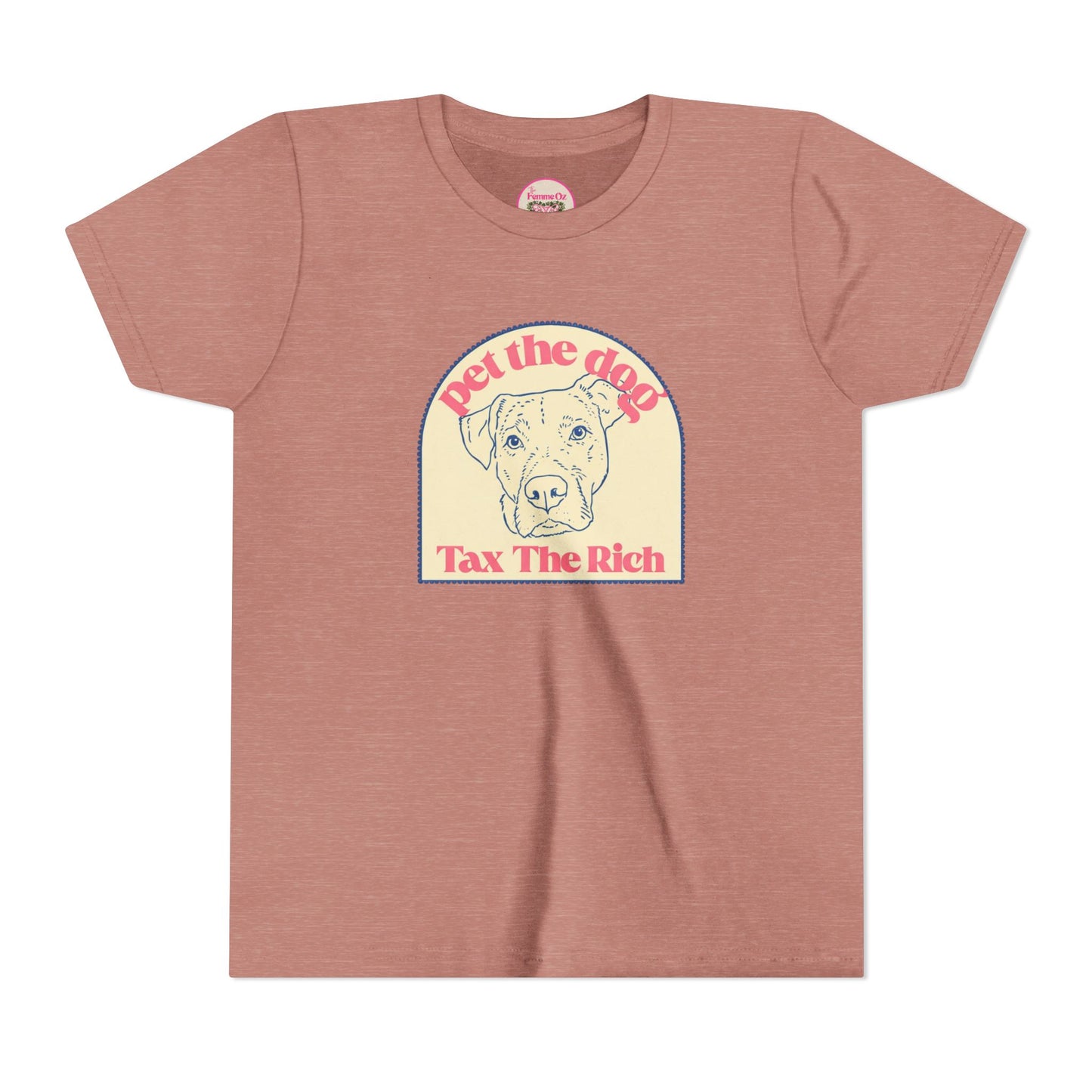 Youth Tee — 'Pet the Dog, Tax the Rich'
