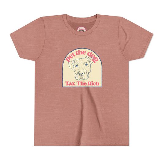 Youth Tee — 'Pet the Dog, Tax the Rich'