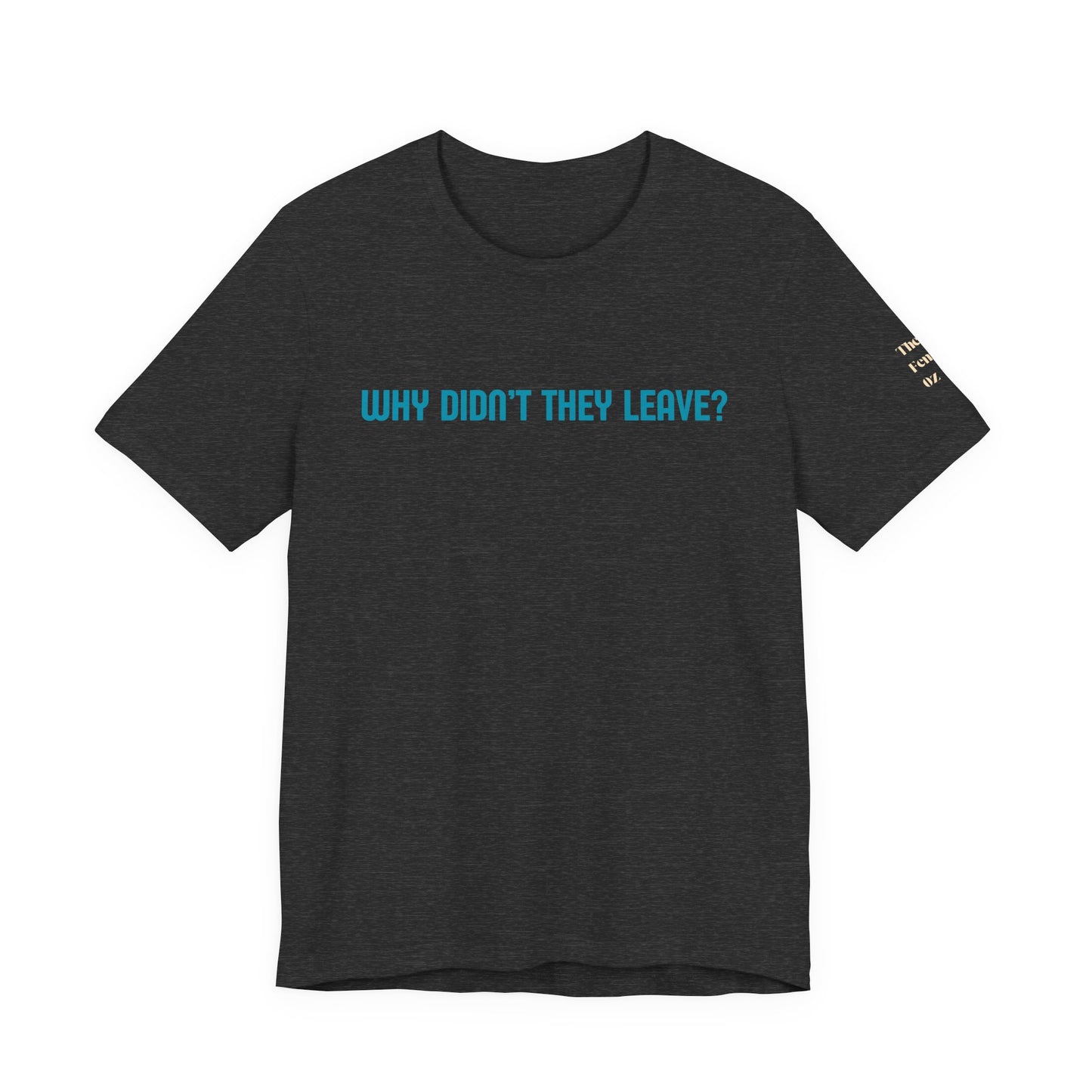 Domestic Violence Awareness Tee — "Why Didn't They Leave" Support Shirt