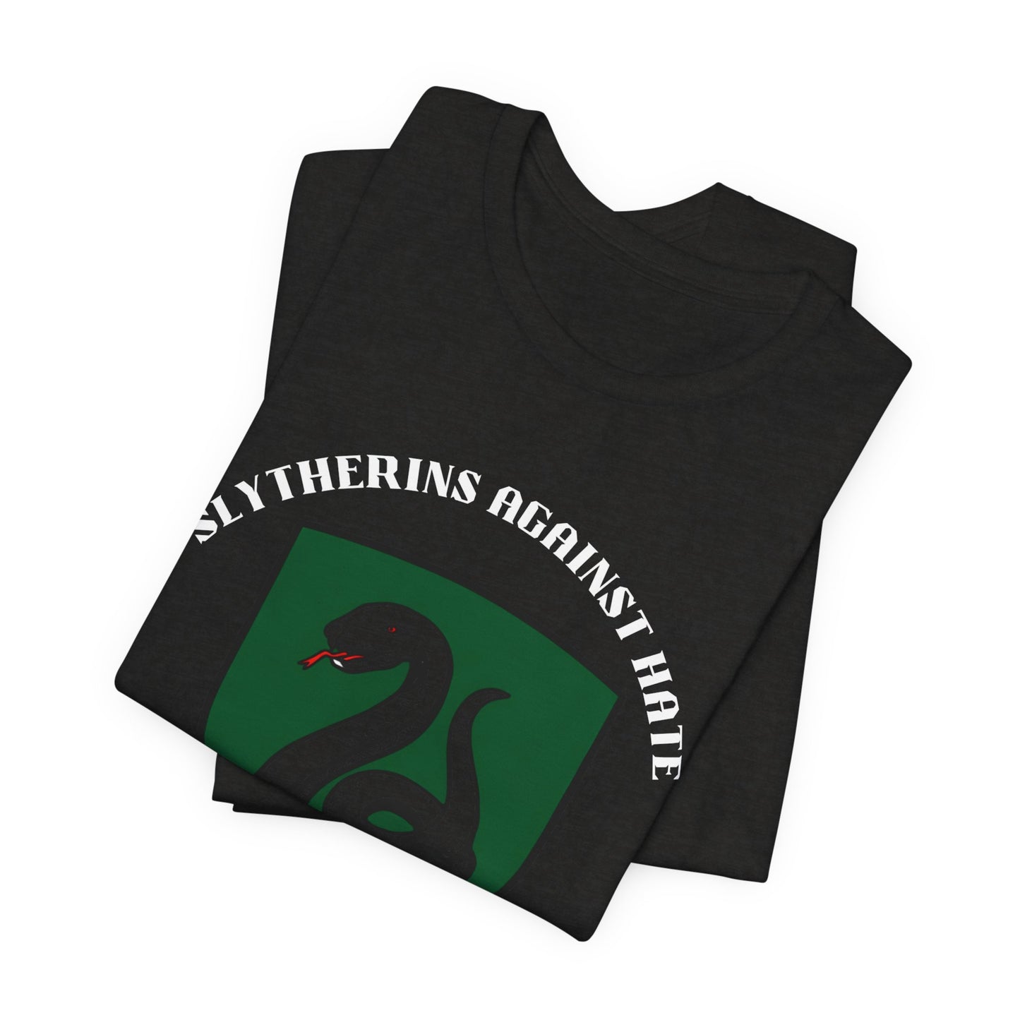Slytherins Against Hate T-Shirt — Anti-Hate Green Crest Tee