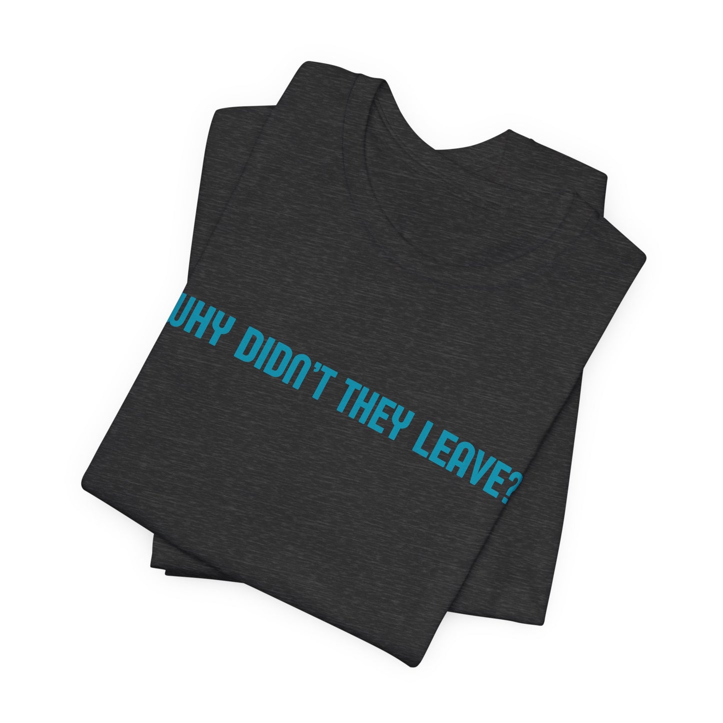 Domestic Violence Awareness Tee — "Why Didn't They Leave" Support Shirt