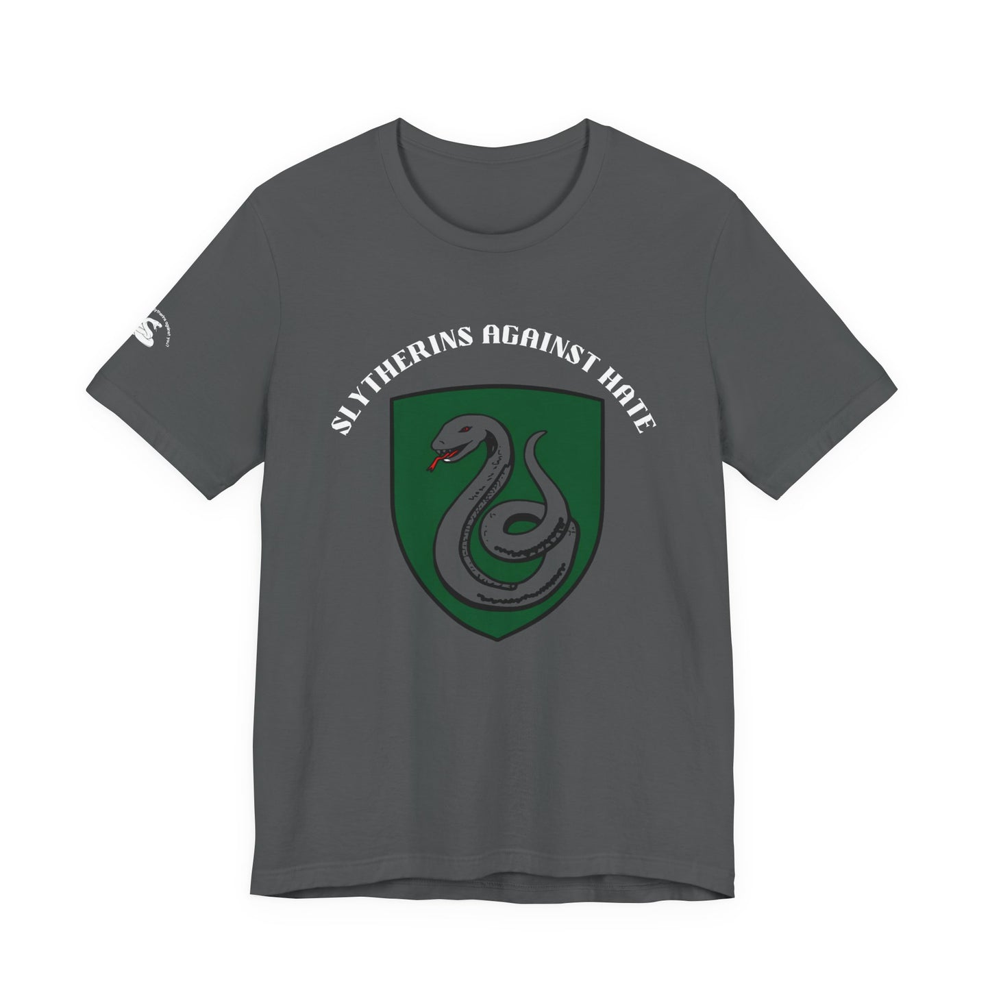 Slytherins Against Hate T-Shirt — Anti-Hate Green Crest Tee