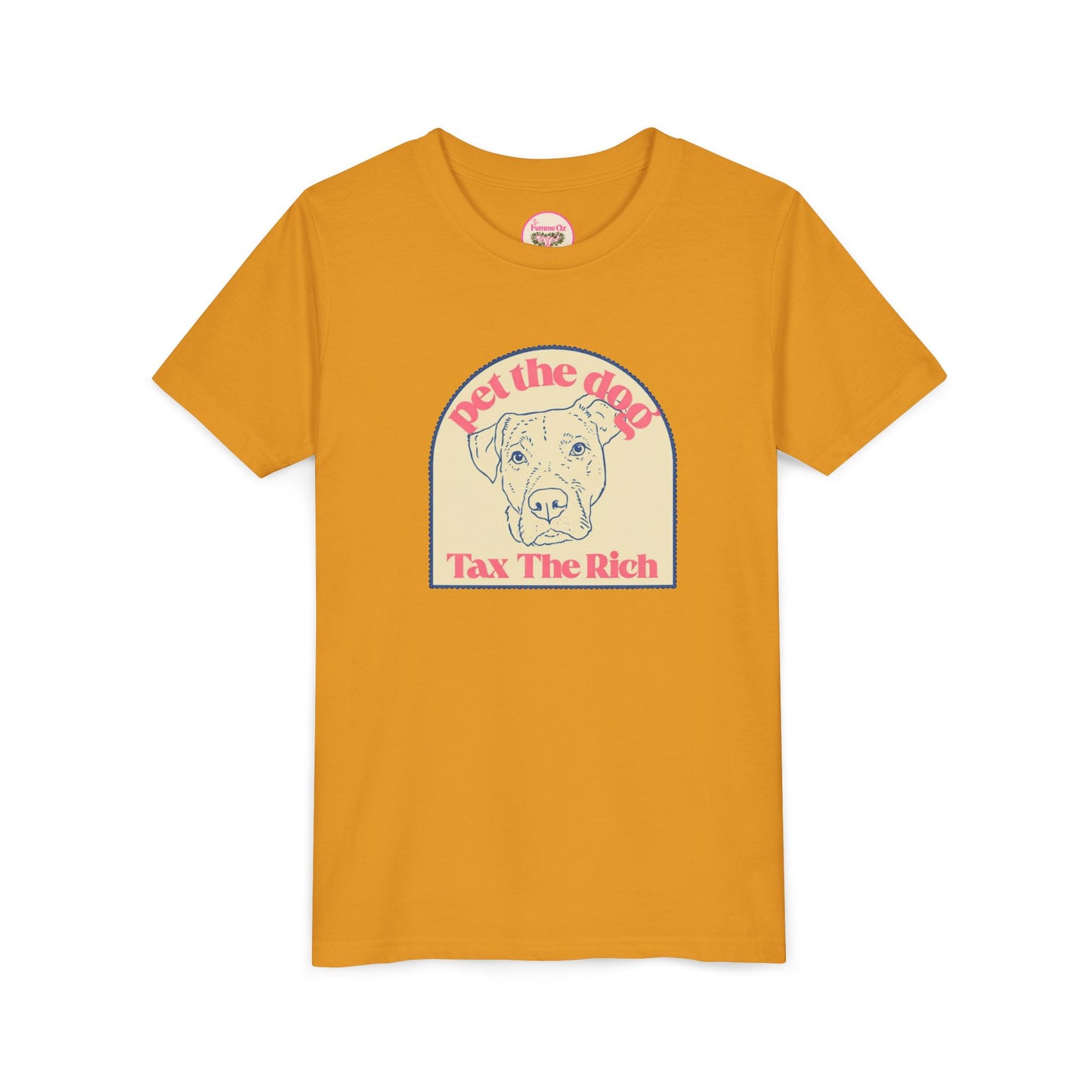 Youth Tee — 'Pet the Dog, Tax the Rich'