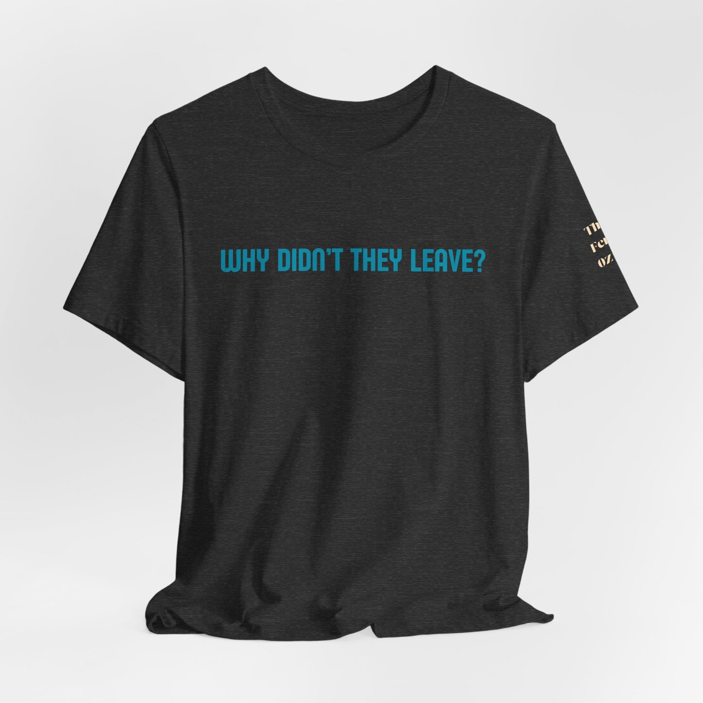 Domestic Violence Awareness Tee — "Why Didn't They Leave" Support Shirt