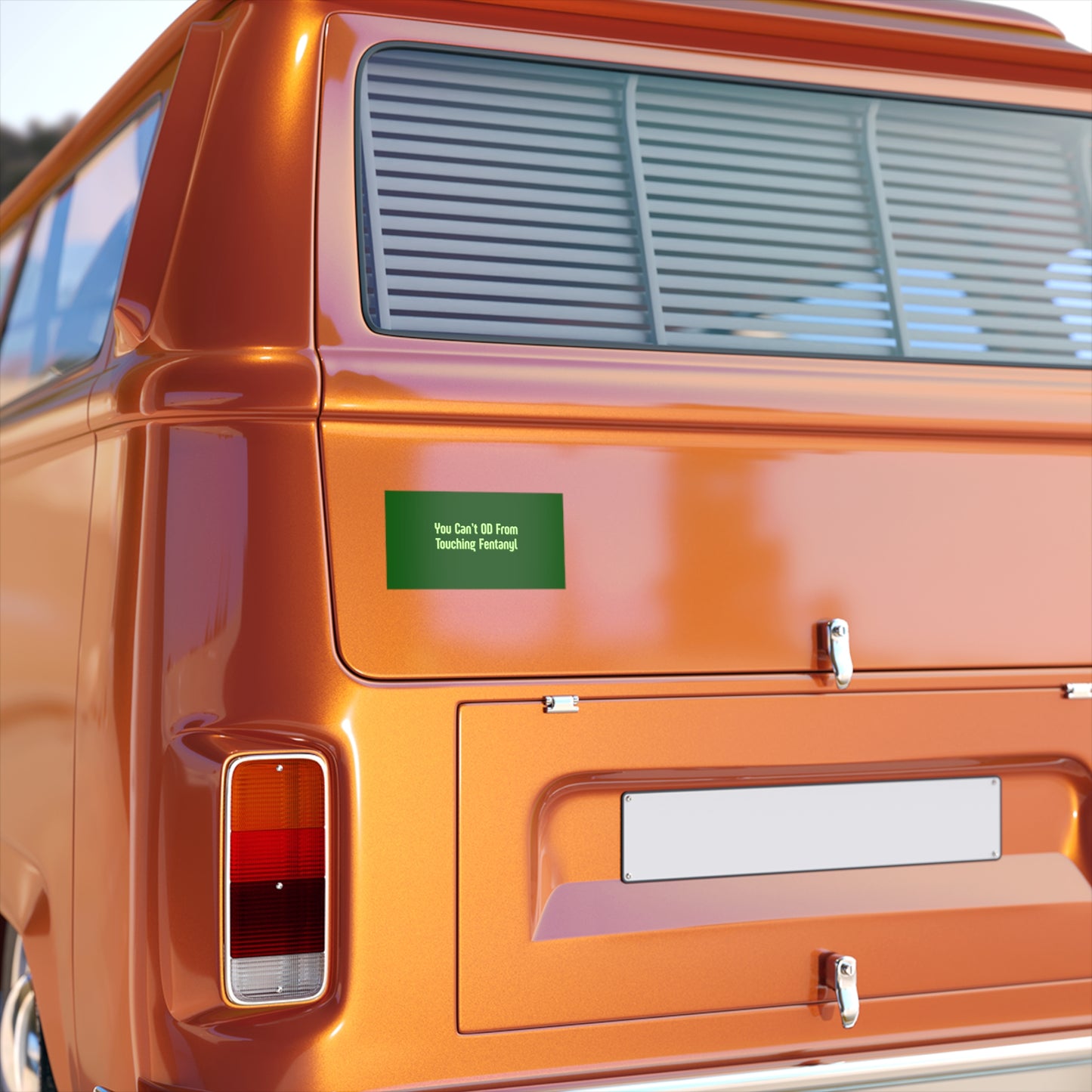 You Can't OD From Touching Fentanyl — Bumper Sticker (Overdose Myth-Busting, Harm Reduction)