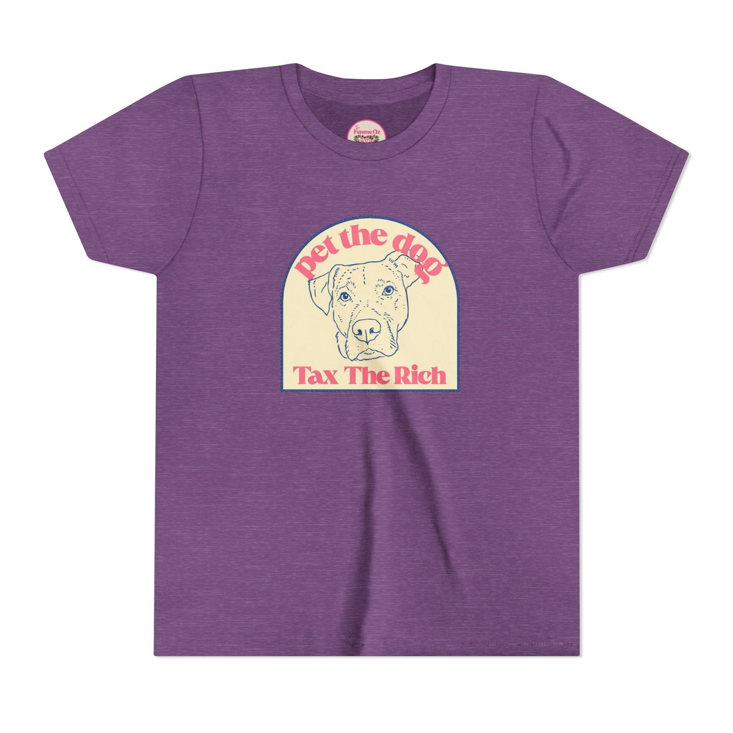 Youth Tee — 'Pet the Dog, Tax the Rich'