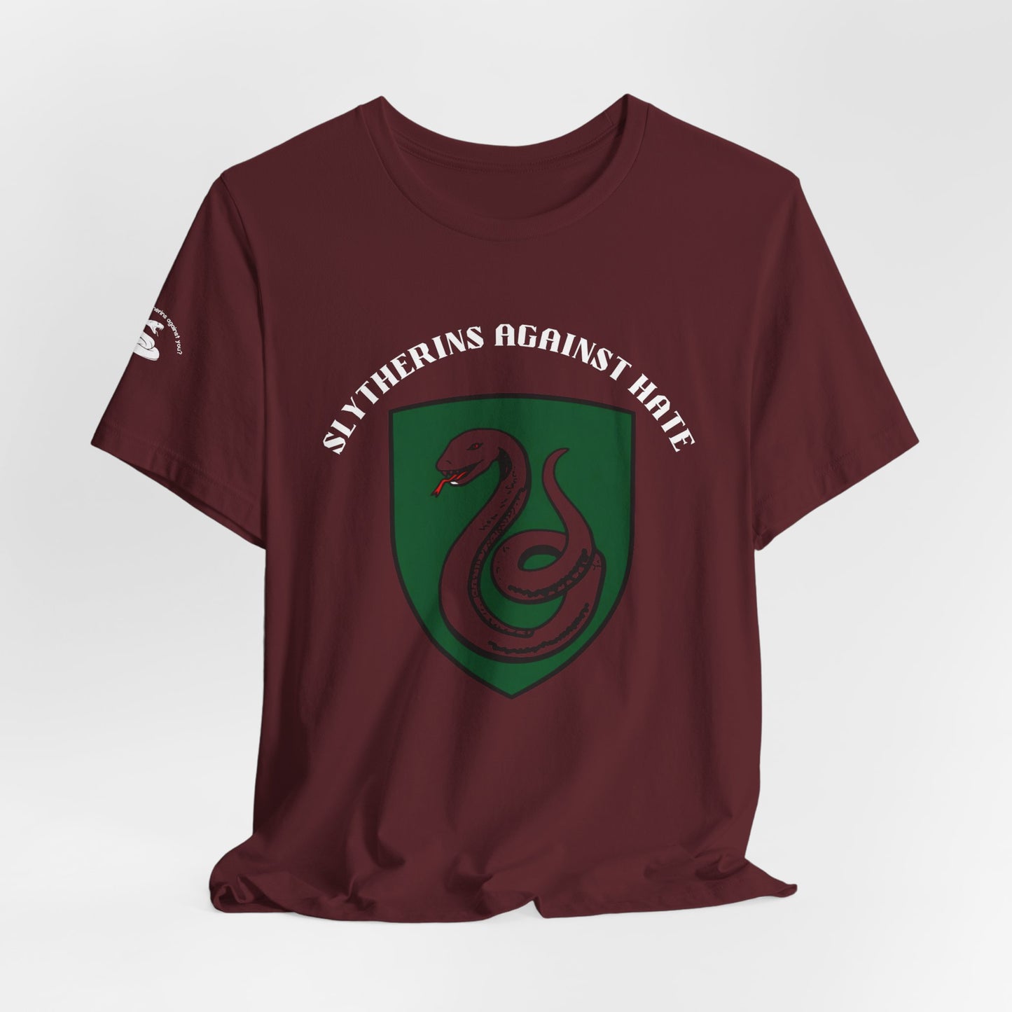 Slytherins Against Hate T-Shirt — Anti-Hate Green Crest Tee