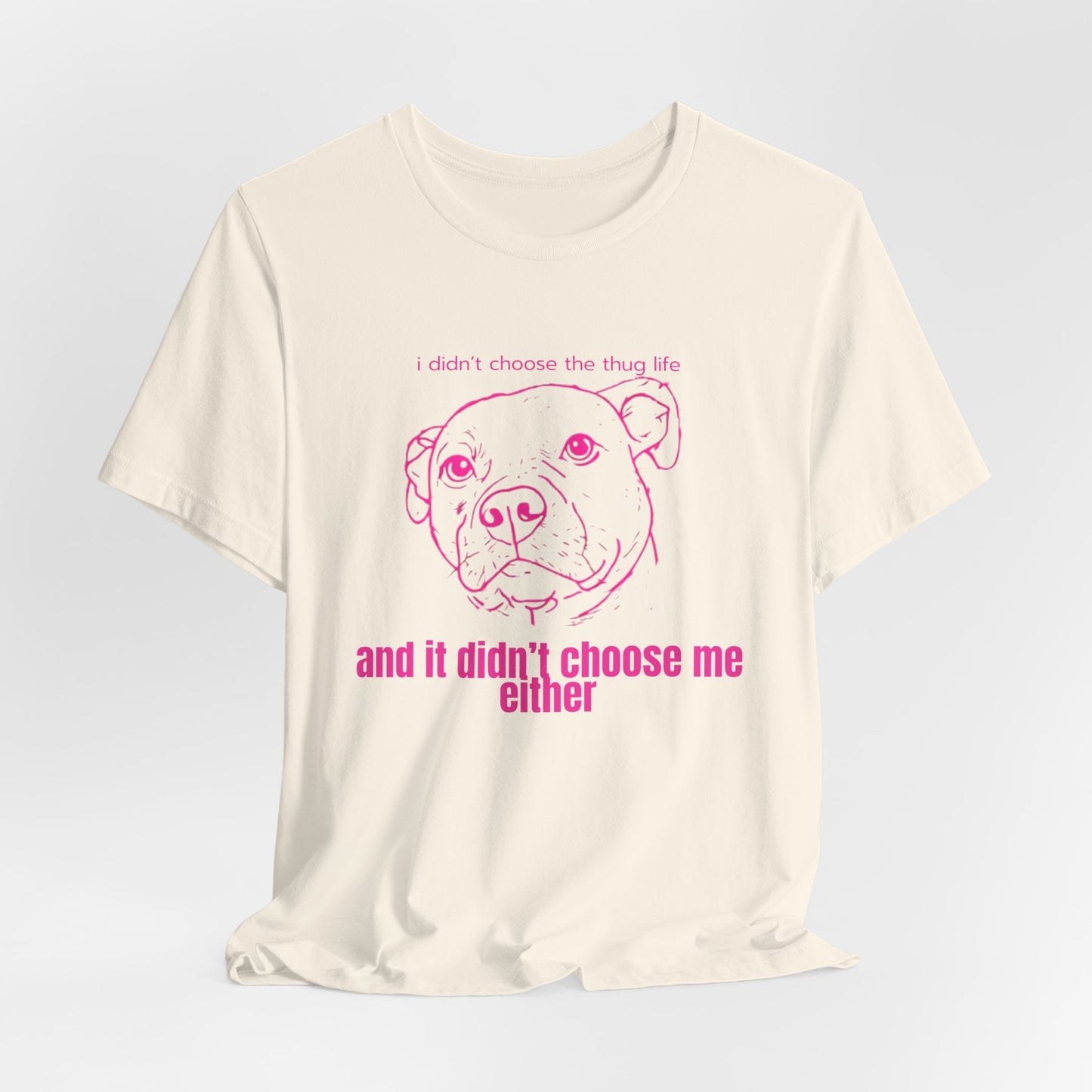 Bernie the Staffy "not a thug" tee