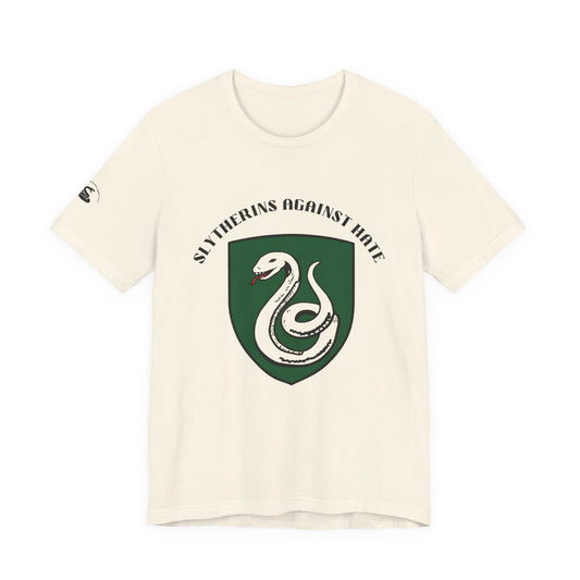 Slytherins Against Hate T-Shirt — Anti-Hate Green Crest Tee