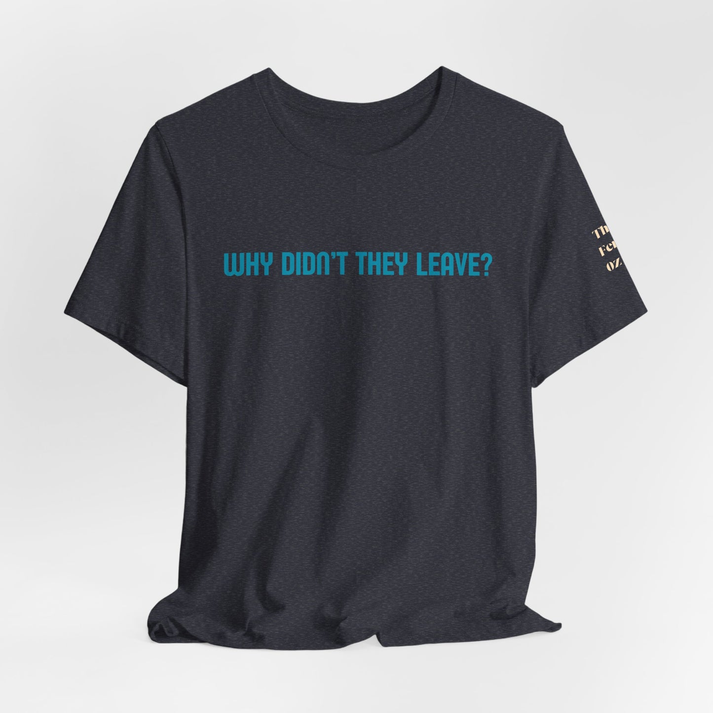 Domestic Violence Awareness Tee — "Why Didn't They Leave" Support Shirt