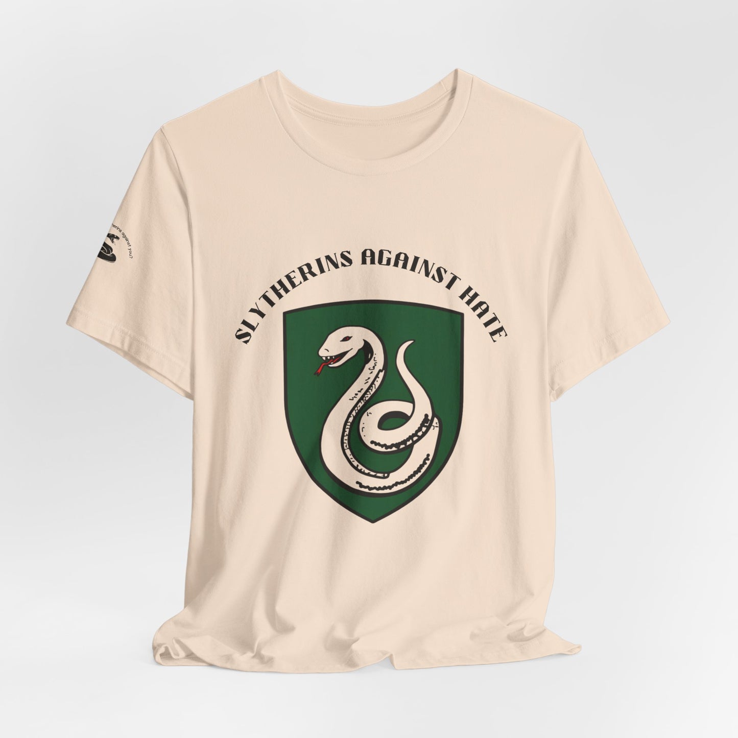 Slytherins Against Hate T-Shirt — Anti-Hate Green Crest Tee