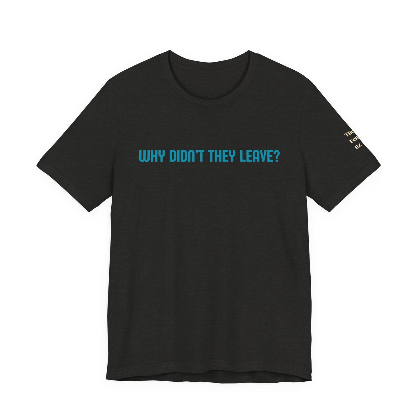 Domestic Violence Awareness Tee — "Why Didn't They Leave" Support Shirt