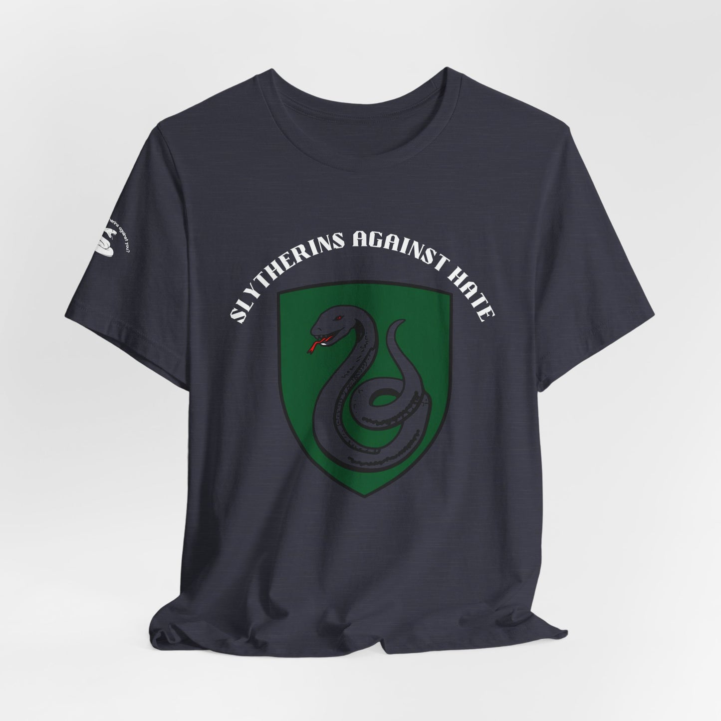 Slytherins Against Hate T-Shirt — Anti-Hate Green Crest Tee