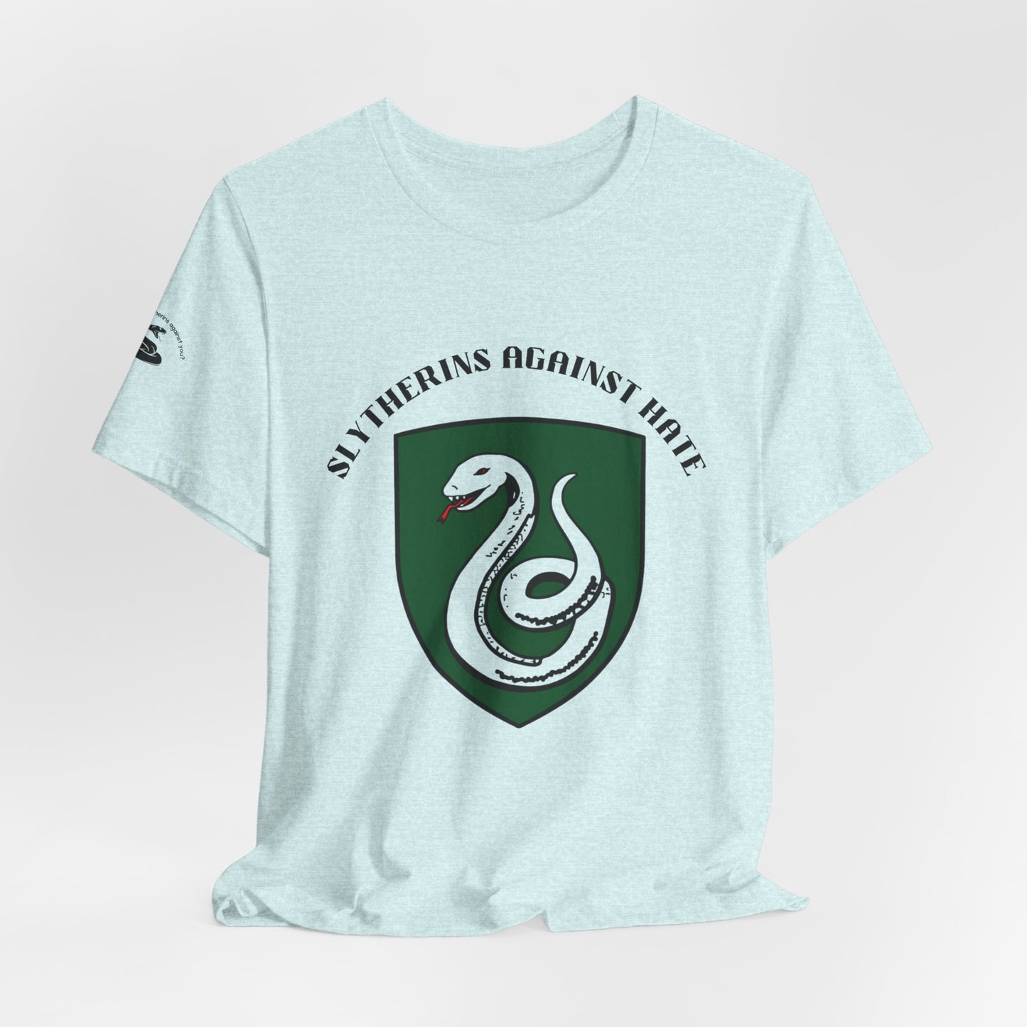 Slytherins Against Hate T-Shirt — Anti-Hate Green Crest Tee