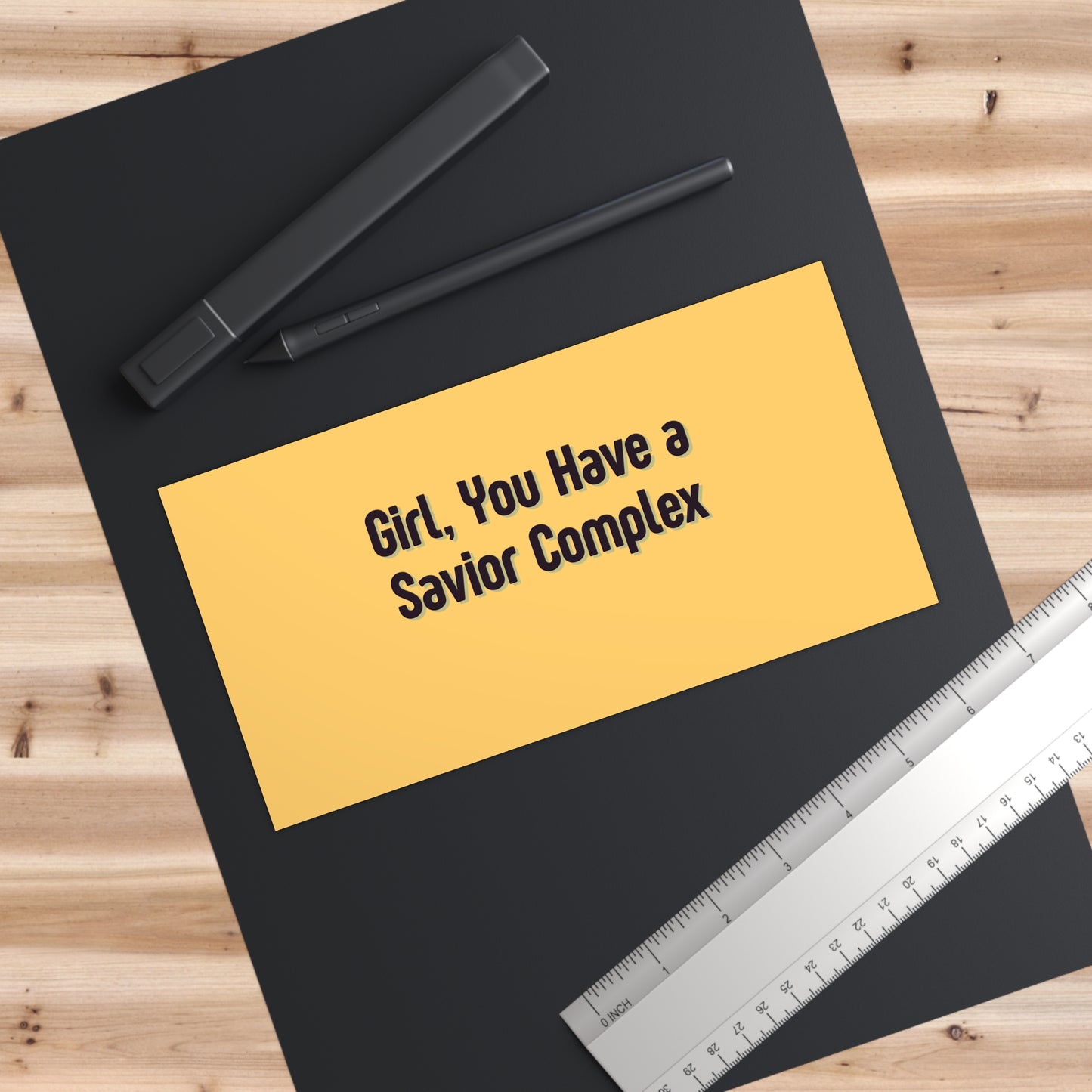 'Girl, You Have A Savior Complex' Bumper Sticker — Funny Fixer-Angel Car Decal