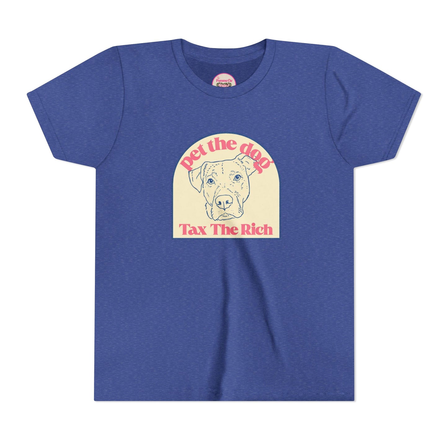 Youth Tee — 'Pet the Dog, Tax the Rich'