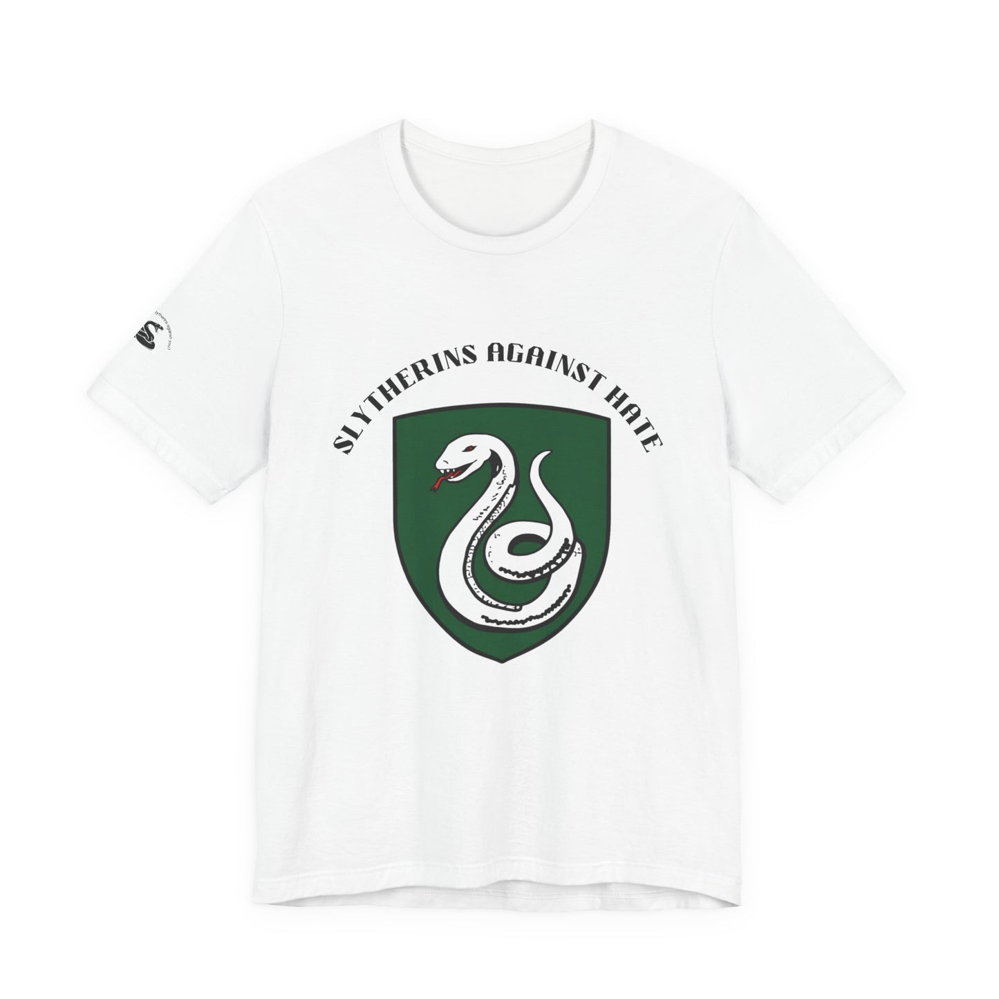 Slytherins Against Hate T-Shirt — Anti-Hate Green Crest Tee