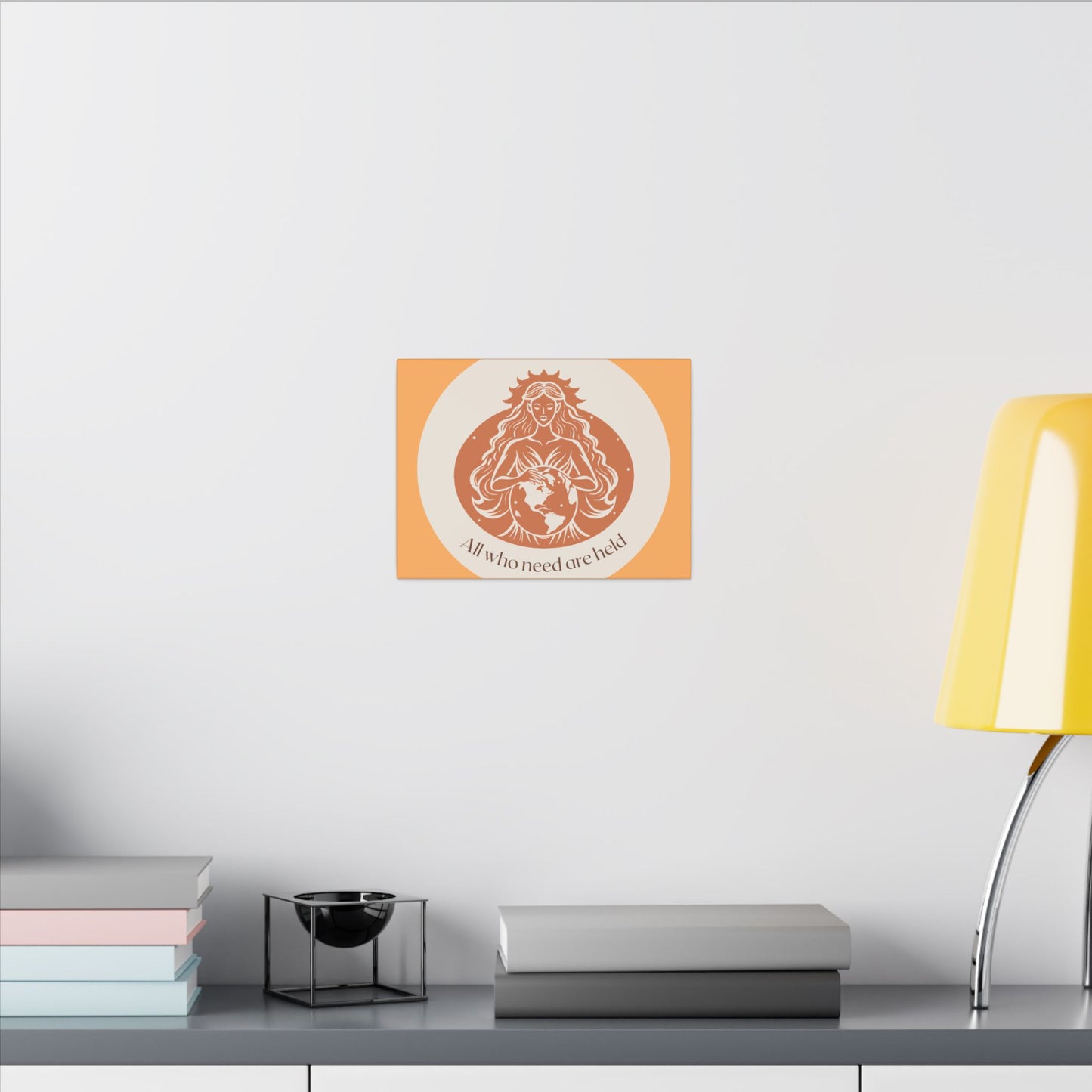 Earth Goddess Wall Canvas — 'All we have is what we hold' Decorative Matte Art