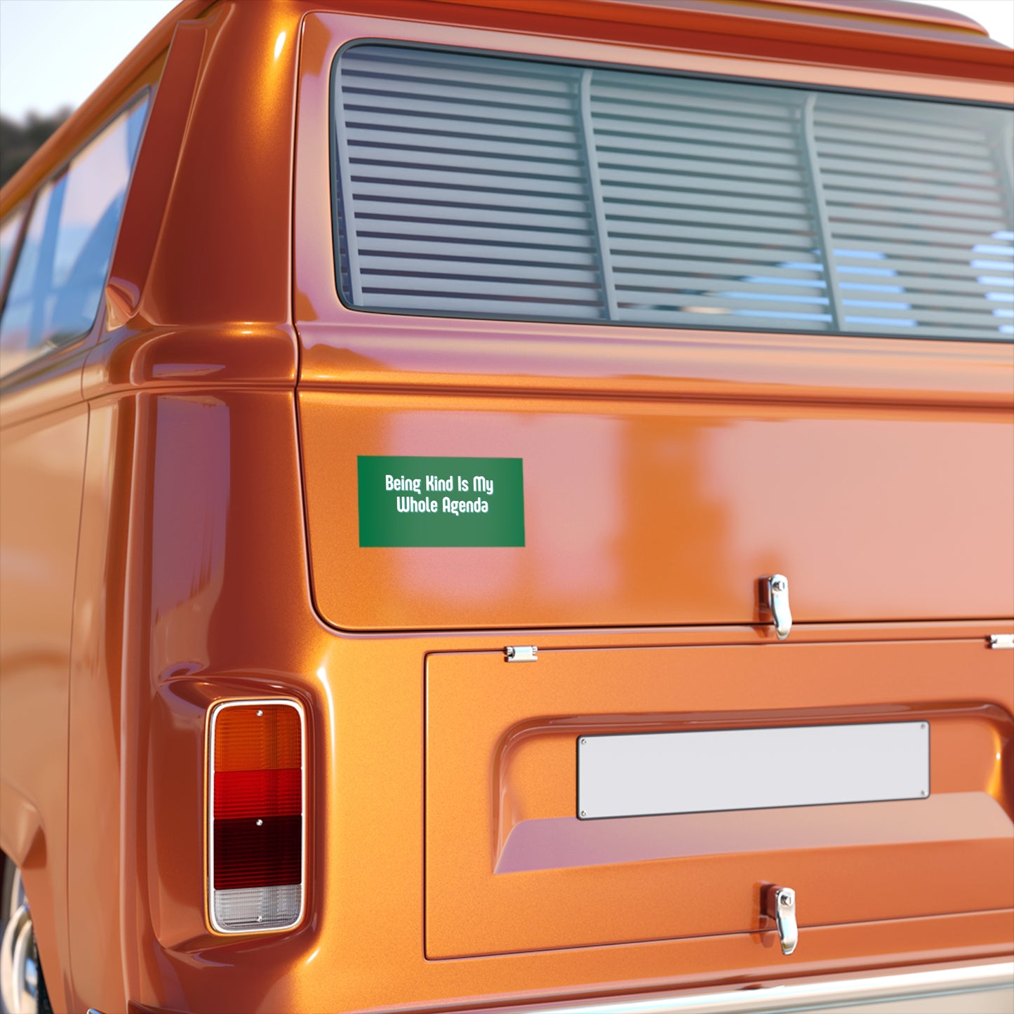 "Being Kind Is My Whole Agenda" Bumper Sticker