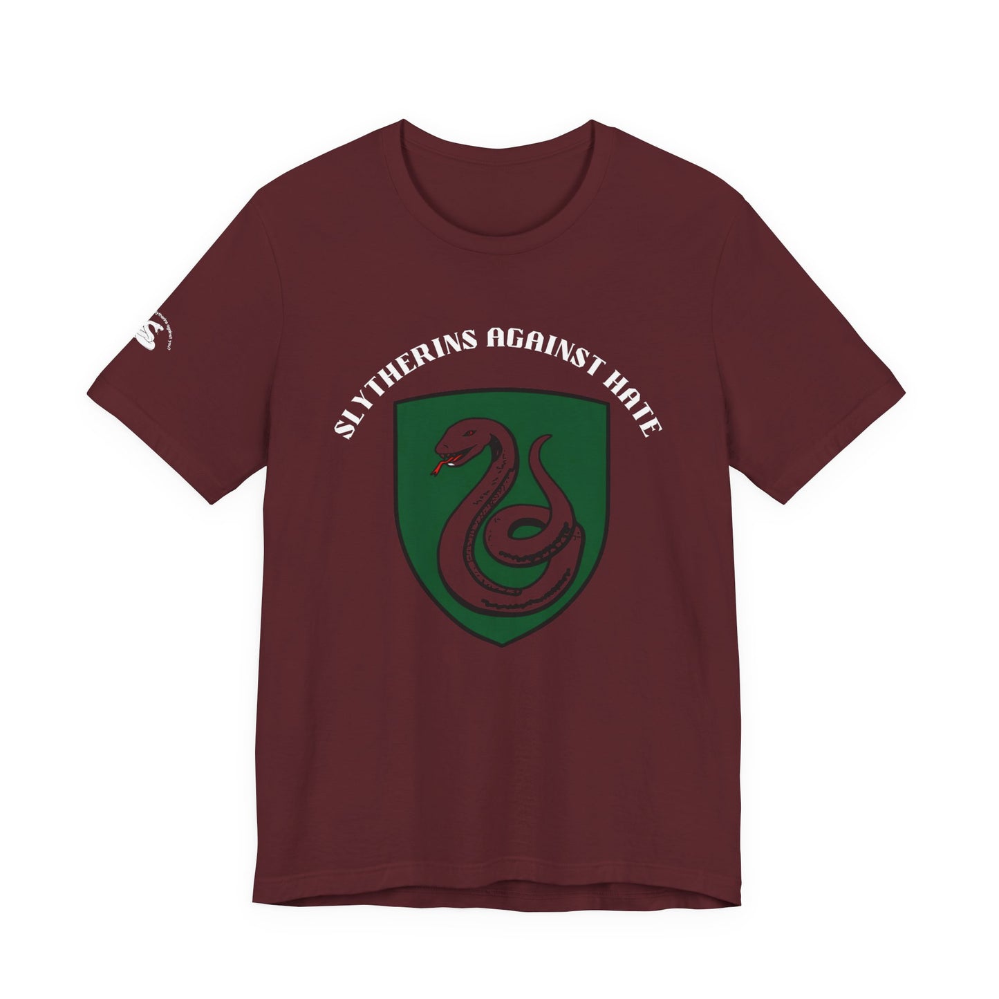 Slytherins Against Hate T-Shirt — Anti-Hate Green Crest Tee