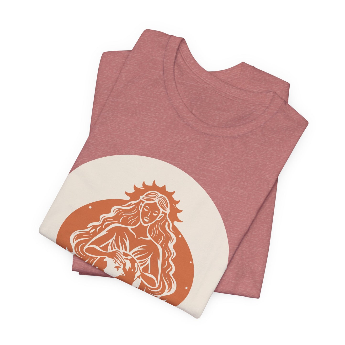 GAIA Tee — "All Who Need Held Are Held" Humanist Goddesses T-Shirt