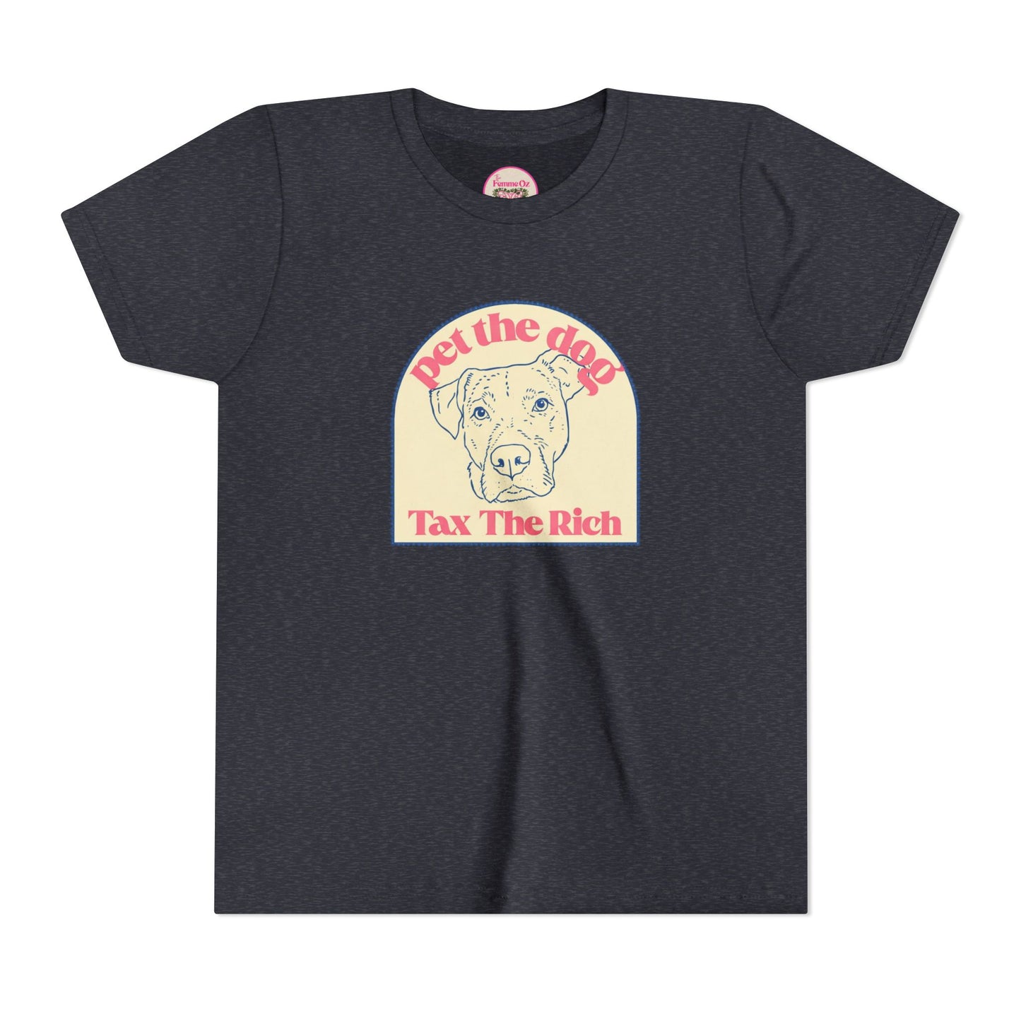 Youth Tee — 'Pet the Dog, Tax the Rich'