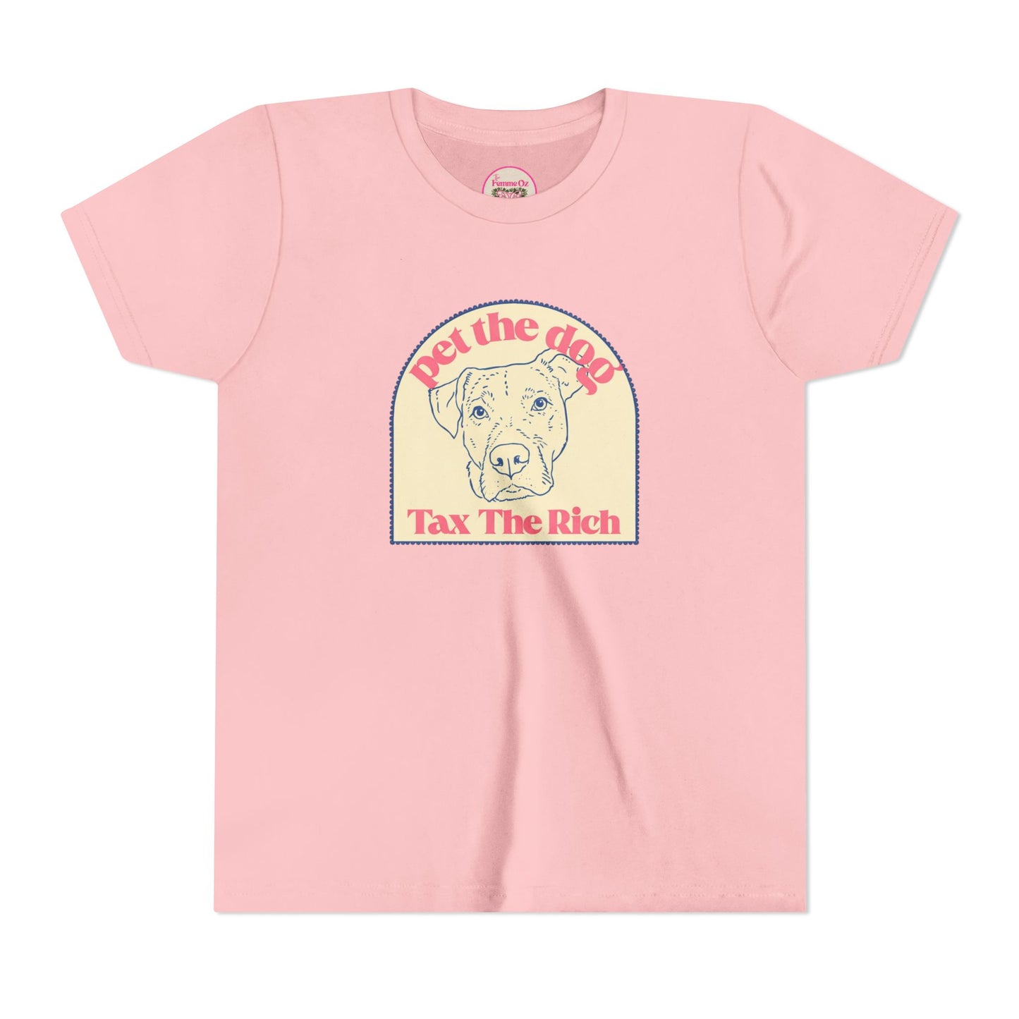Youth Tee — 'Pet the Dog, Tax the Rich'