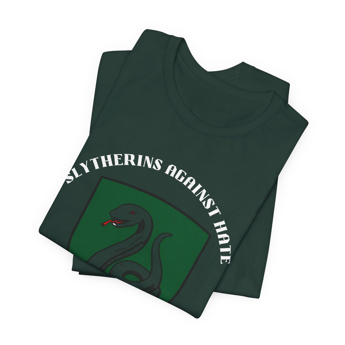 Slytherins Against Hate T-Shirt — Anti-Hate Green Crest Tee