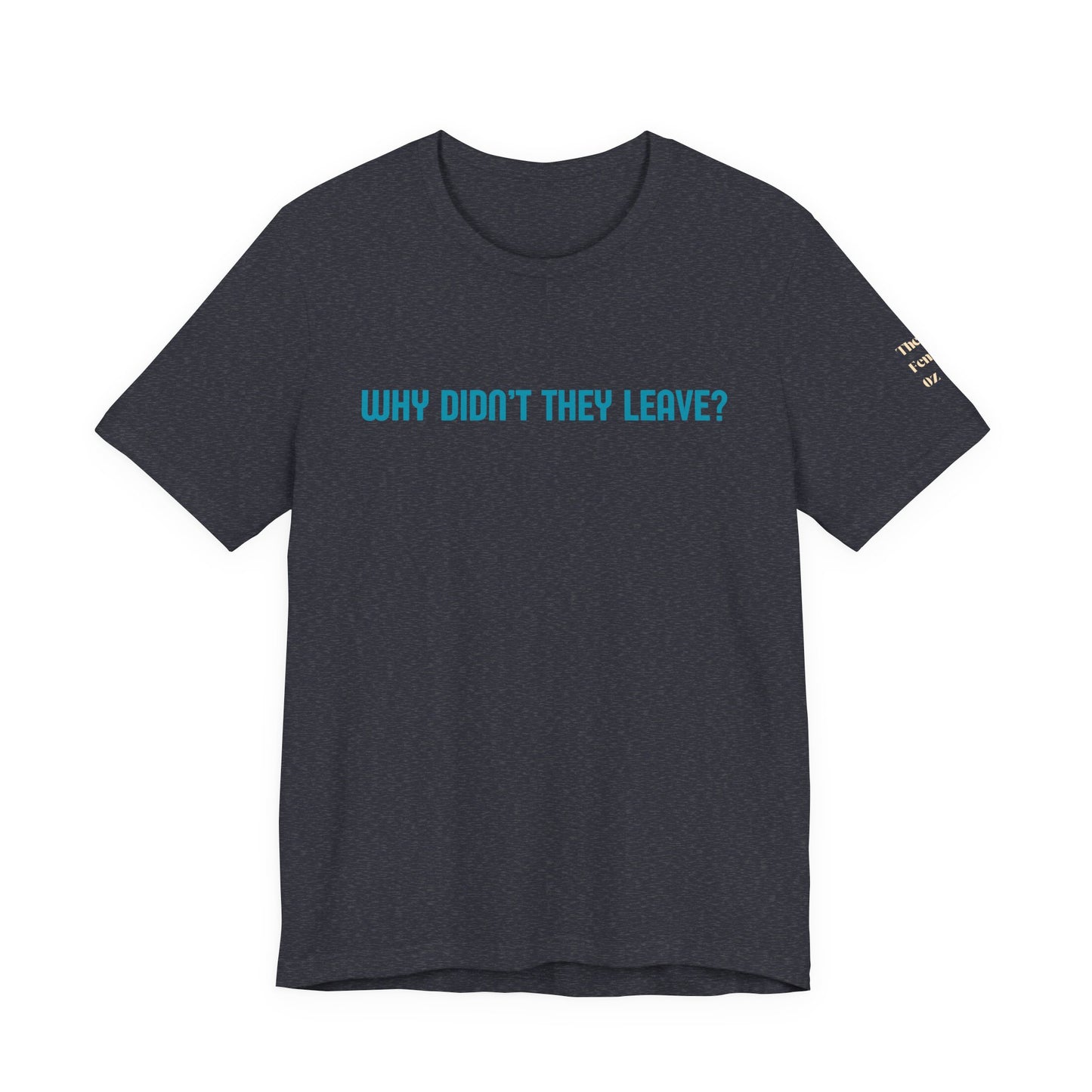 Domestic Violence Awareness Tee — "Why Didn't They Leave" Support Shirt
