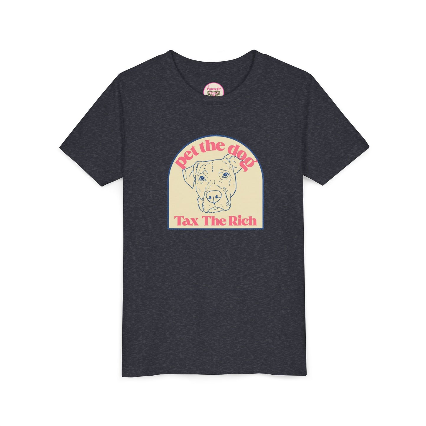 Youth Tee — 'Pet the Dog, Tax the Rich'