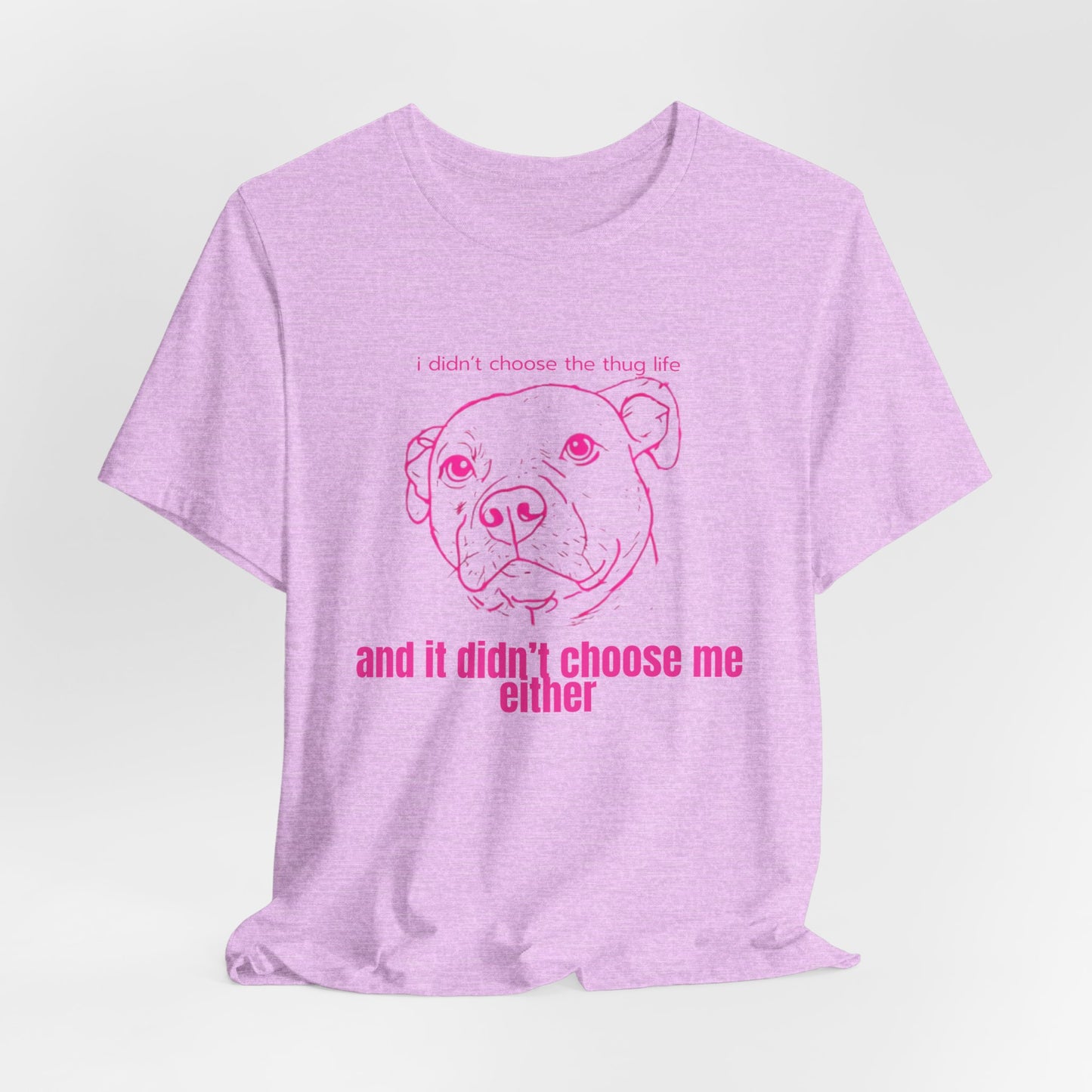Bernie the Staffy "not a thug" tee